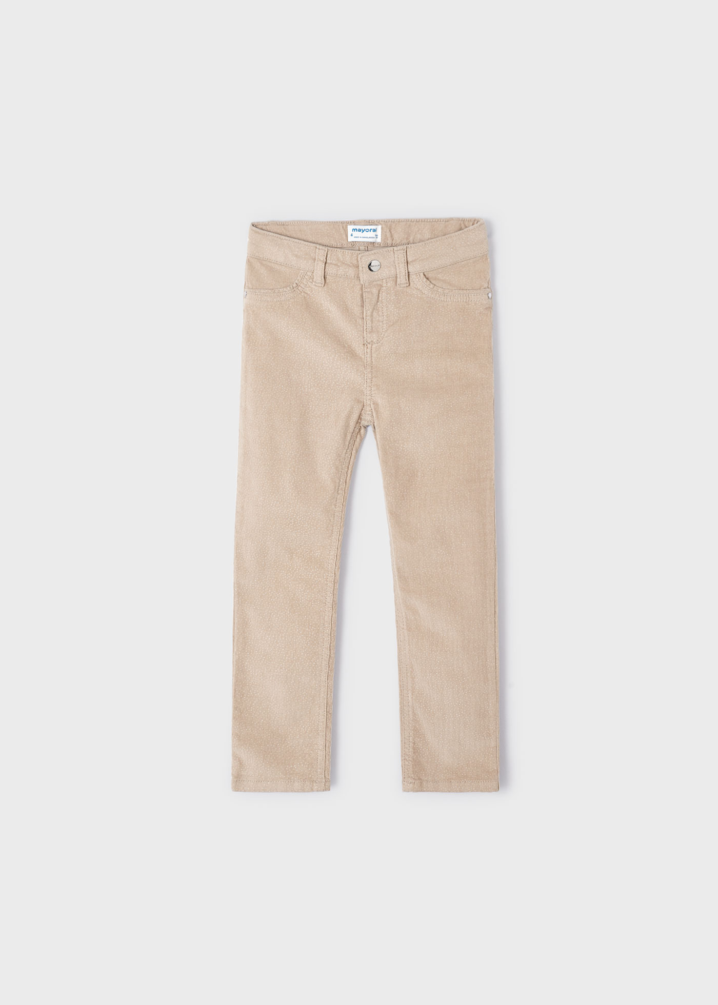 Pantalon En Micro Velours C Tel Fille Mayoral