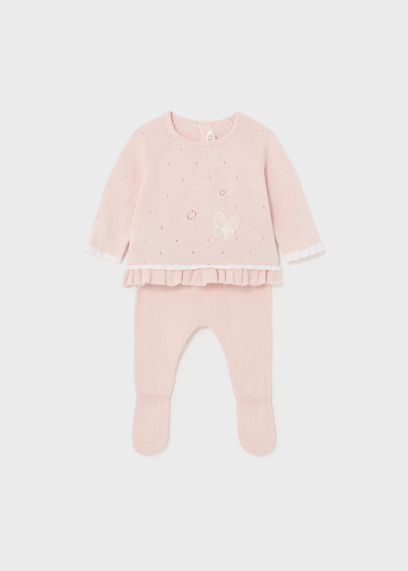 Newborn Piece Tricot Set Better Cotton Nude Mayoral