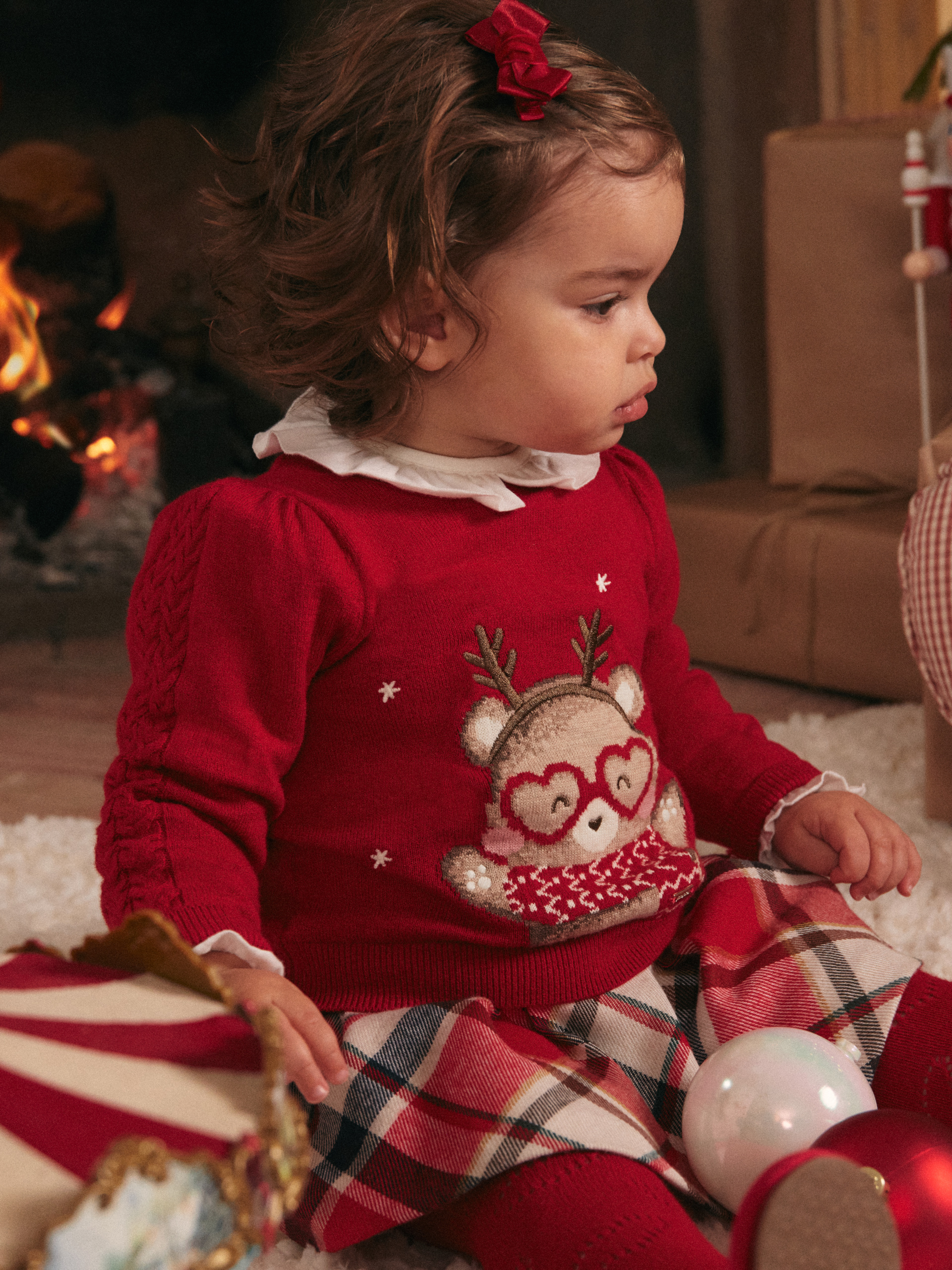 Pull Noël Enfant Tricoté Sweater,Pull Enfant Sweat Fille 8 Ans Cardigan  pour Enfants Pull De Noël Fille Sweater Enfant Fille Vêtements Fille 6  Ans(a-Rouge,6-9 Mois) : : Mode