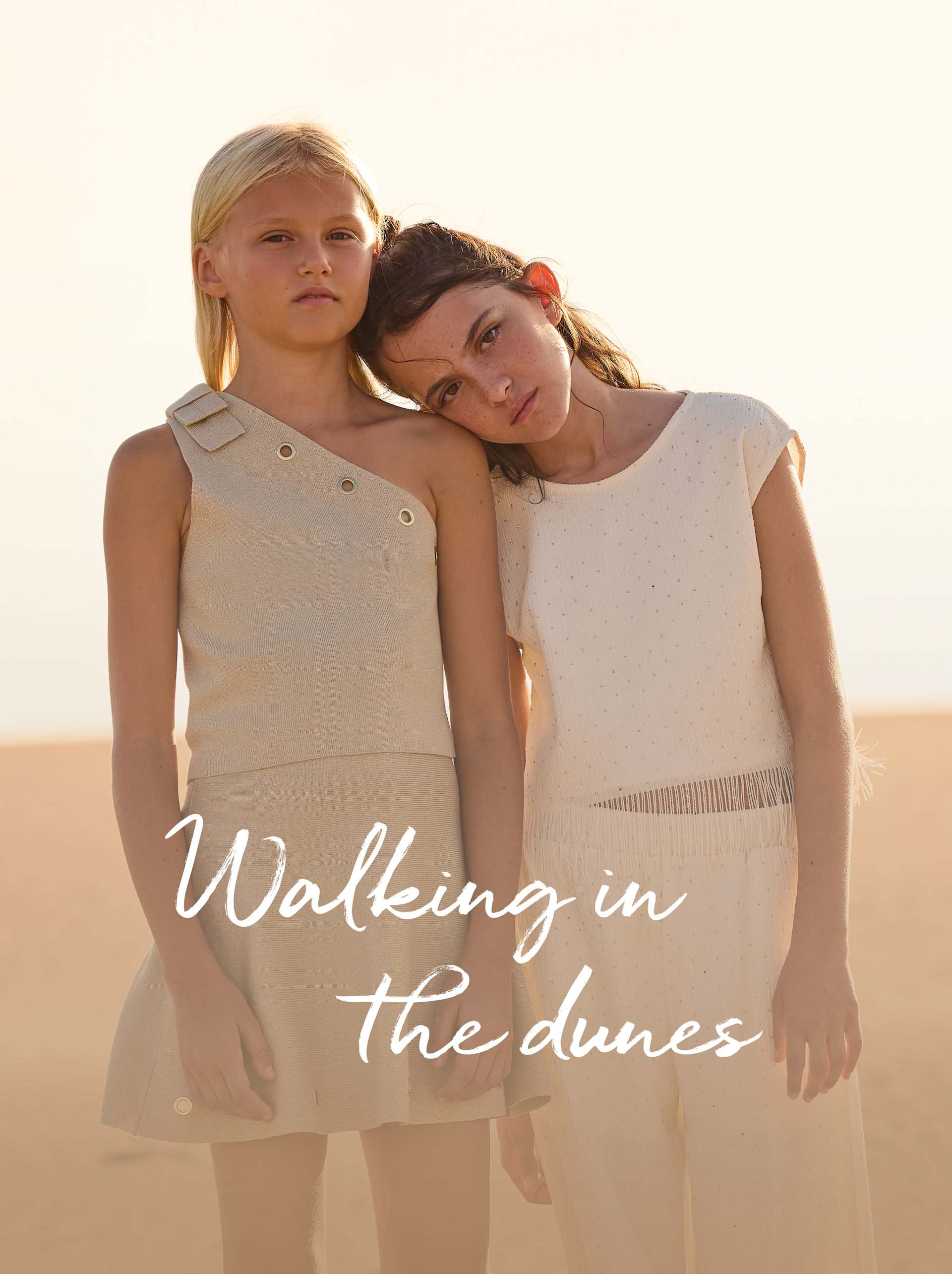 Conjunto pantalón largo strass y top para chica