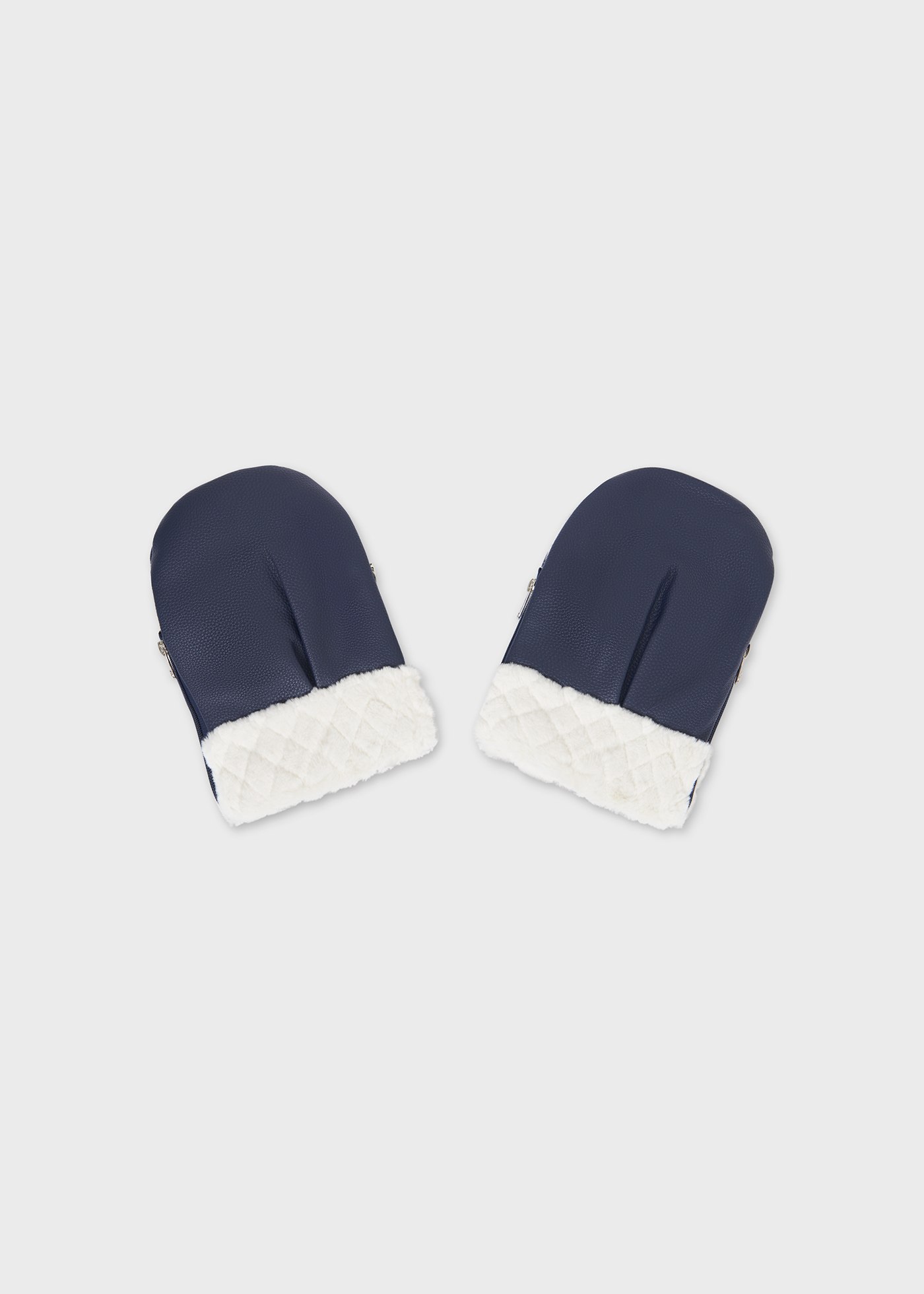 Leatherette pram mittens