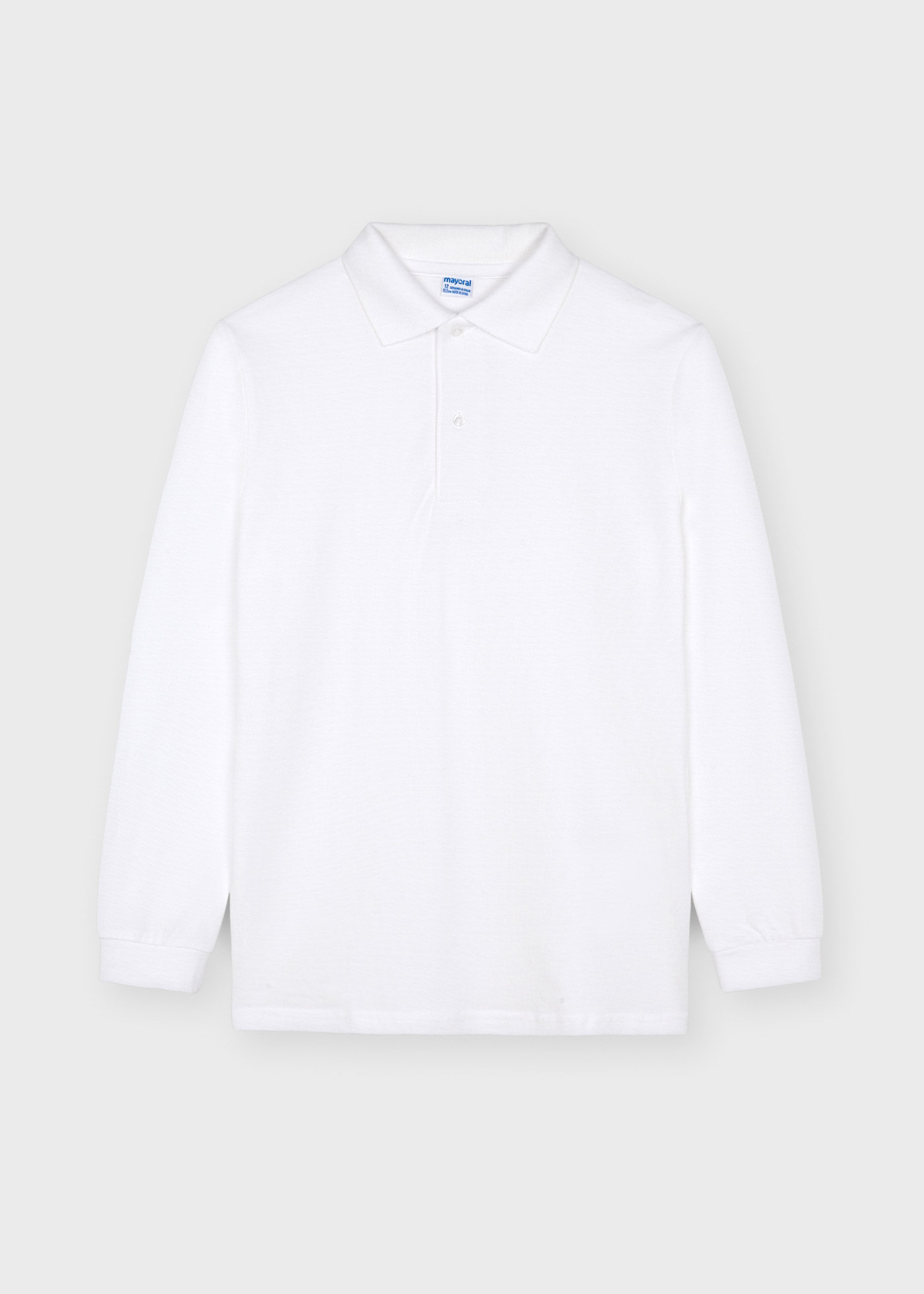 School uniform long sleeve polo shirt