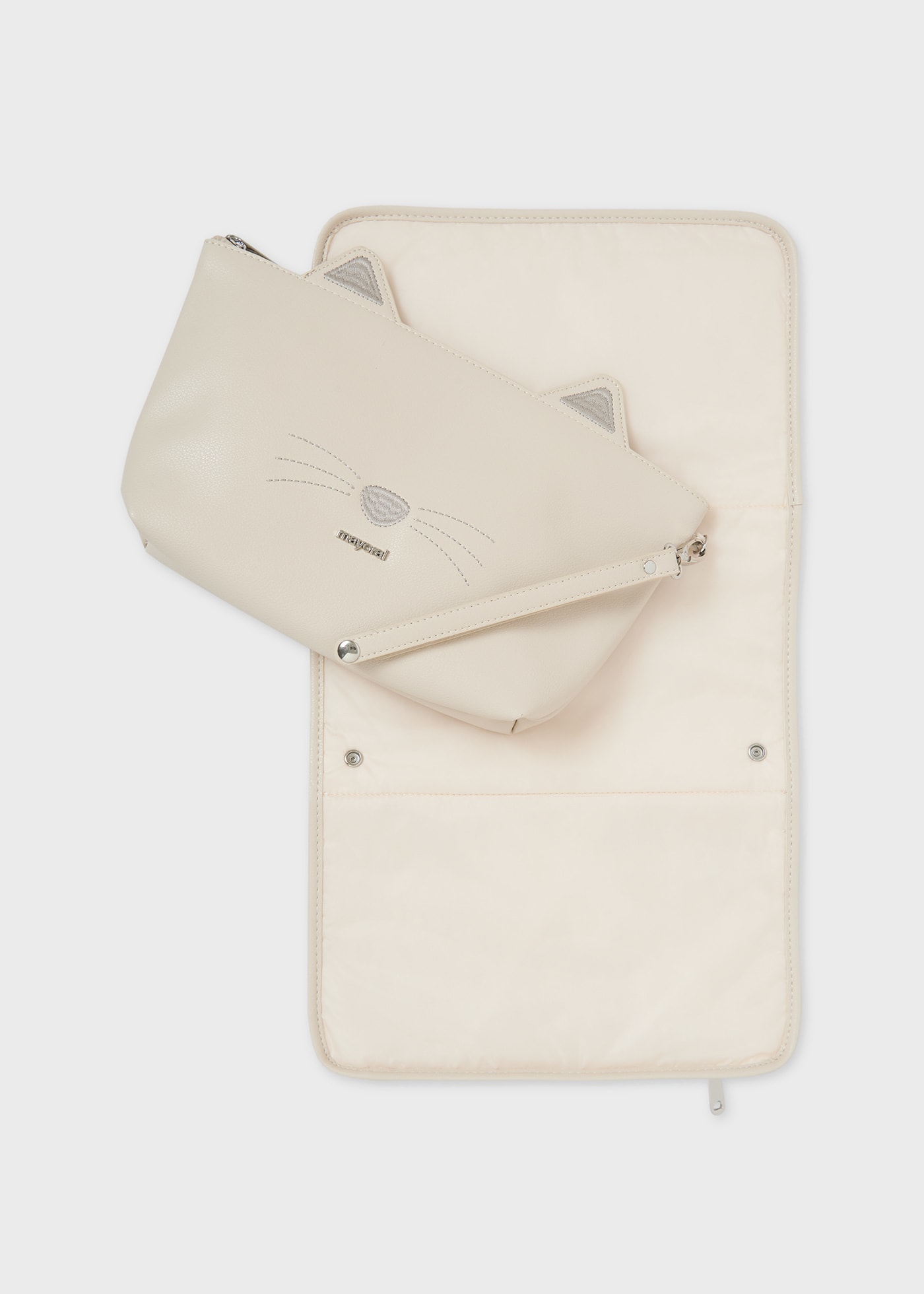 Toilet bag with changing mat baby