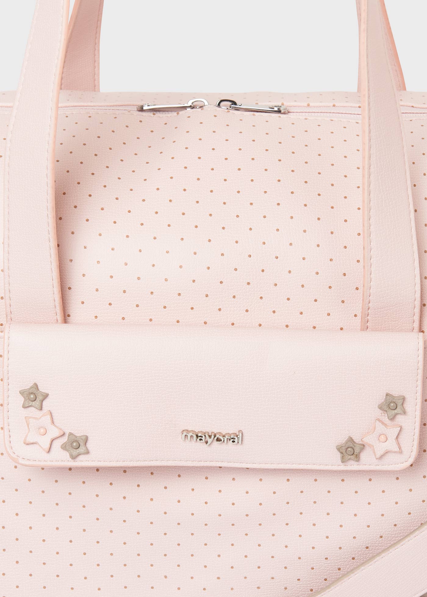 Borsa maternità pois porta ciuccio neonato