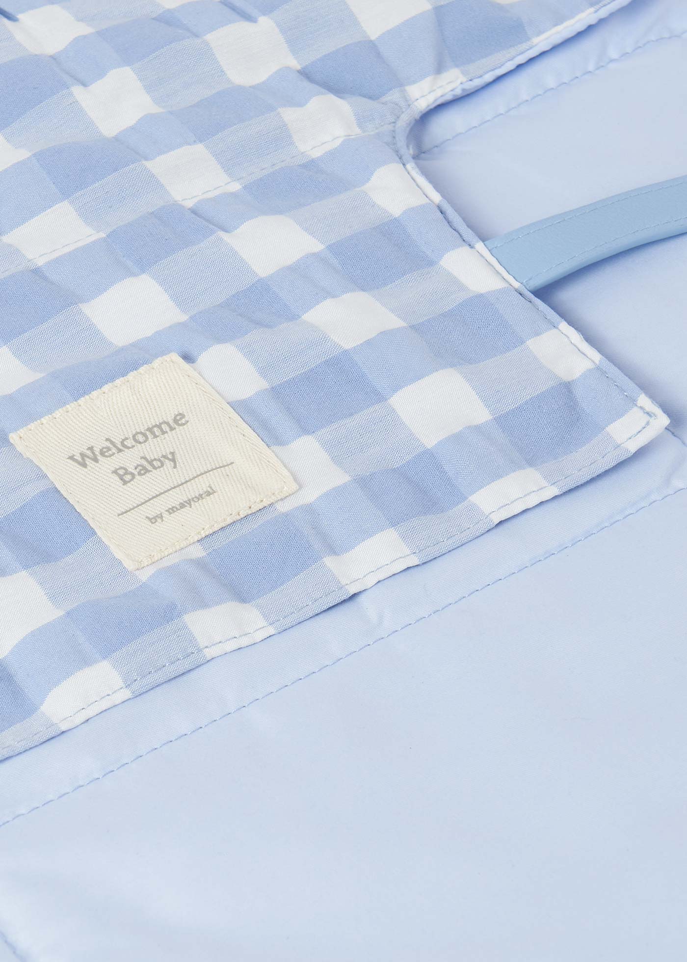 Serviette à langer portable vichy bébé