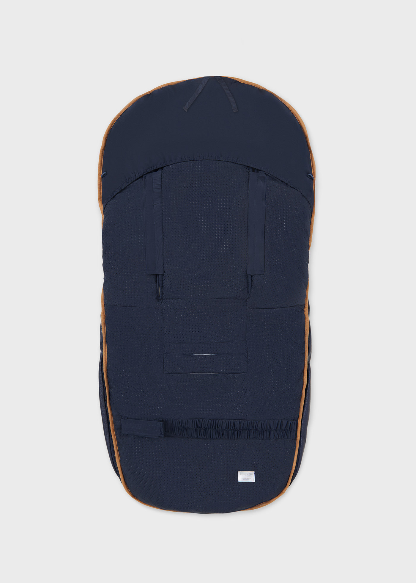 Kinderwagen Fußsack Kunstleder und Fell