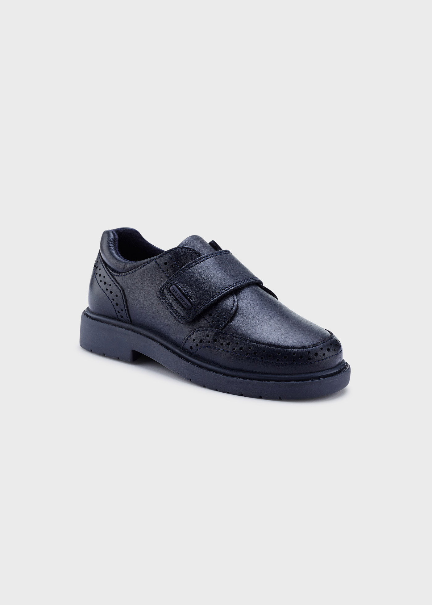 Boy leather uniform shoes