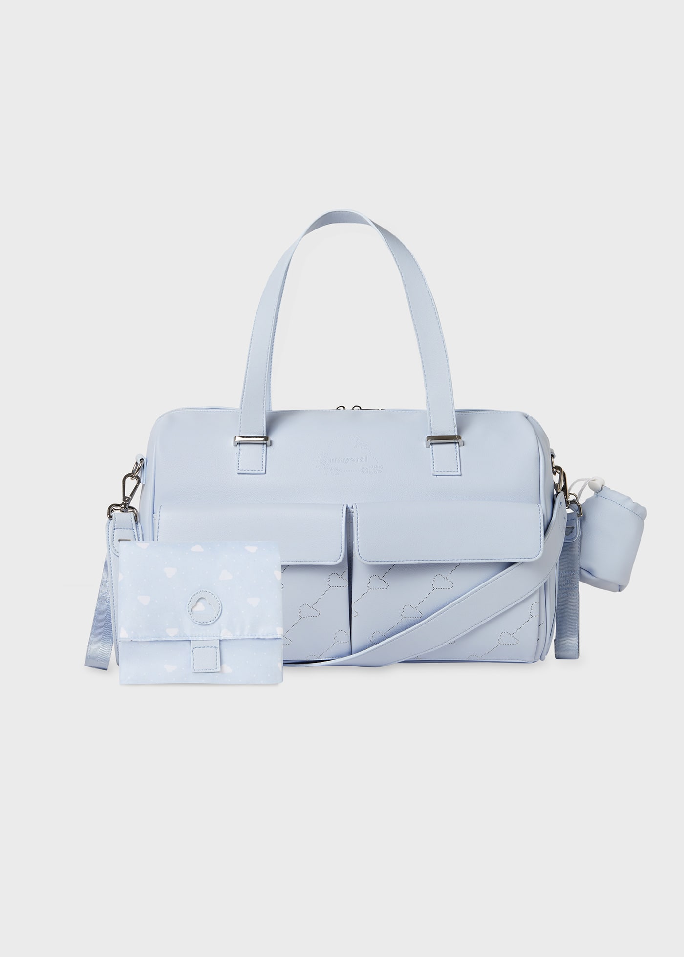 Bolso combinado con accesorios bebé