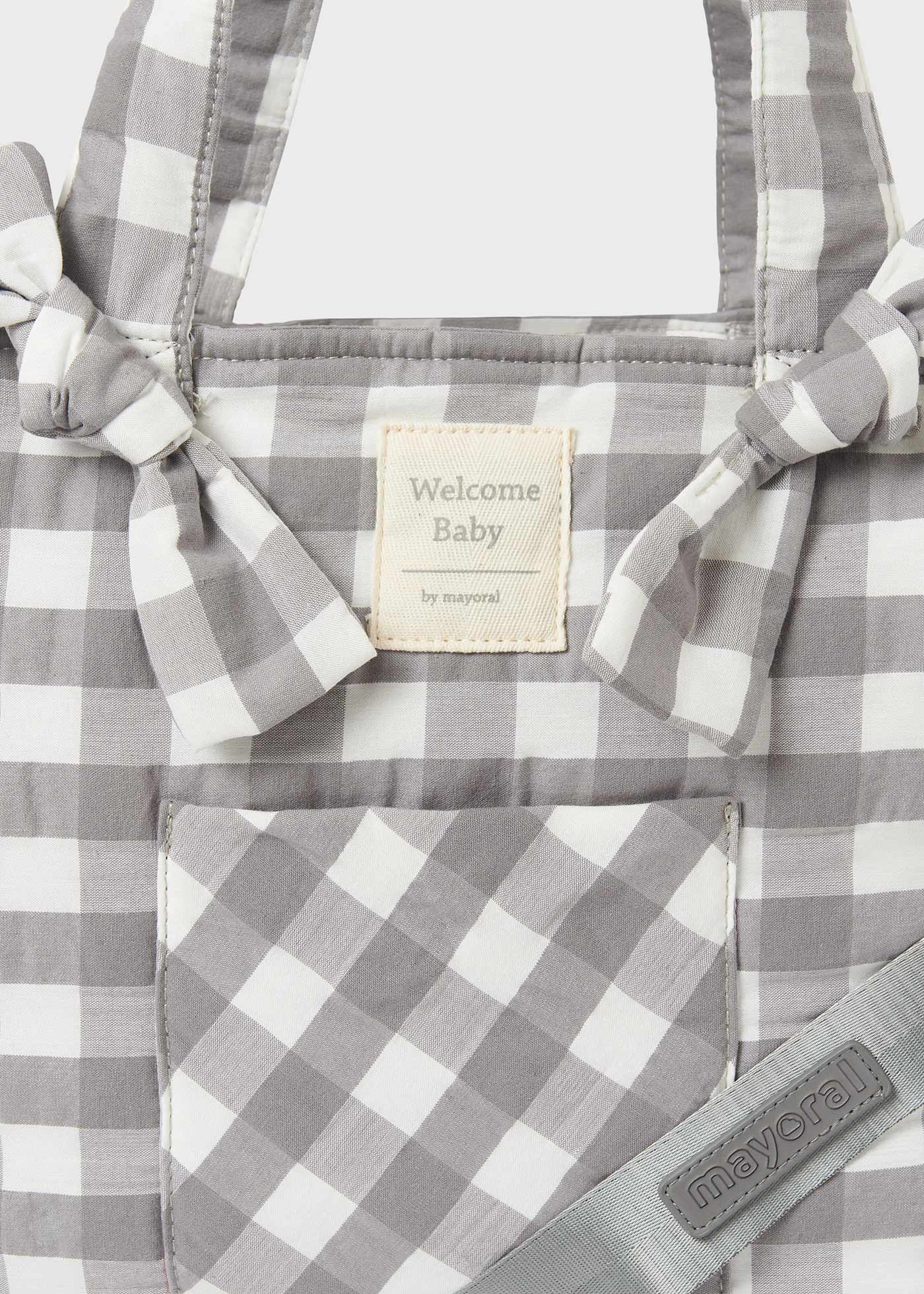 Borsa maternità vichy neonato