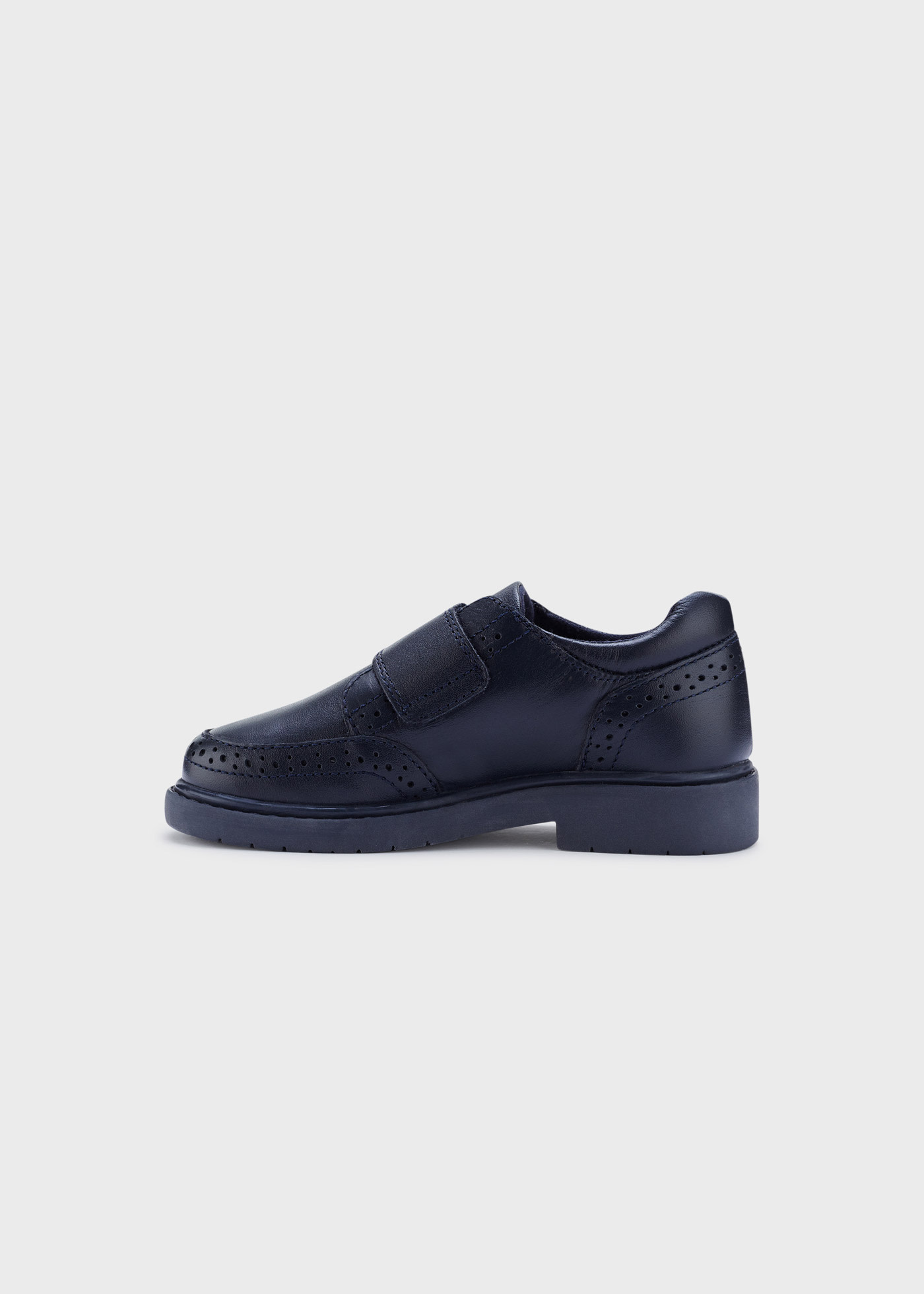 Boy leather uniform shoes