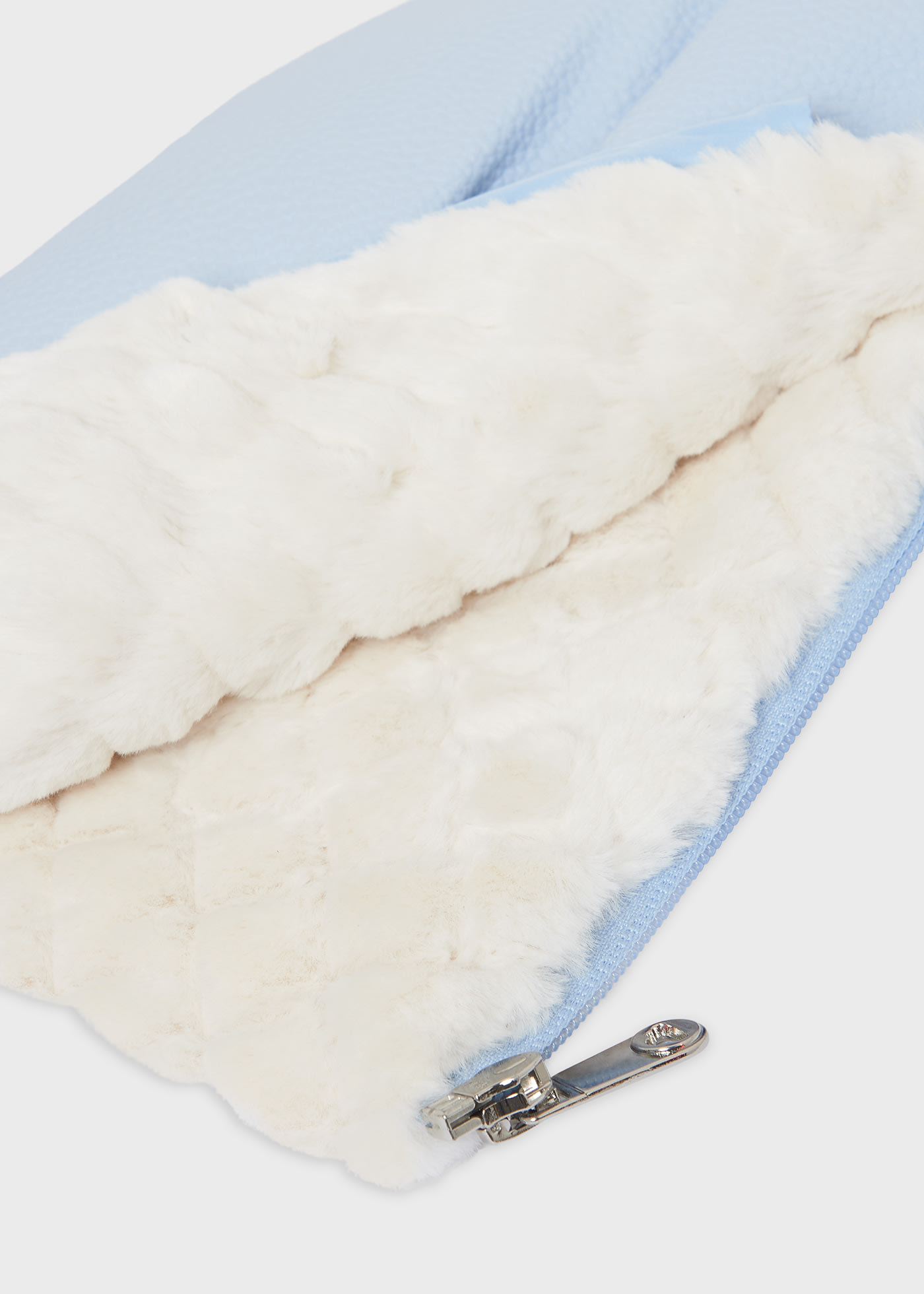 Faux Leather and Fur Stroller Gloves Baby