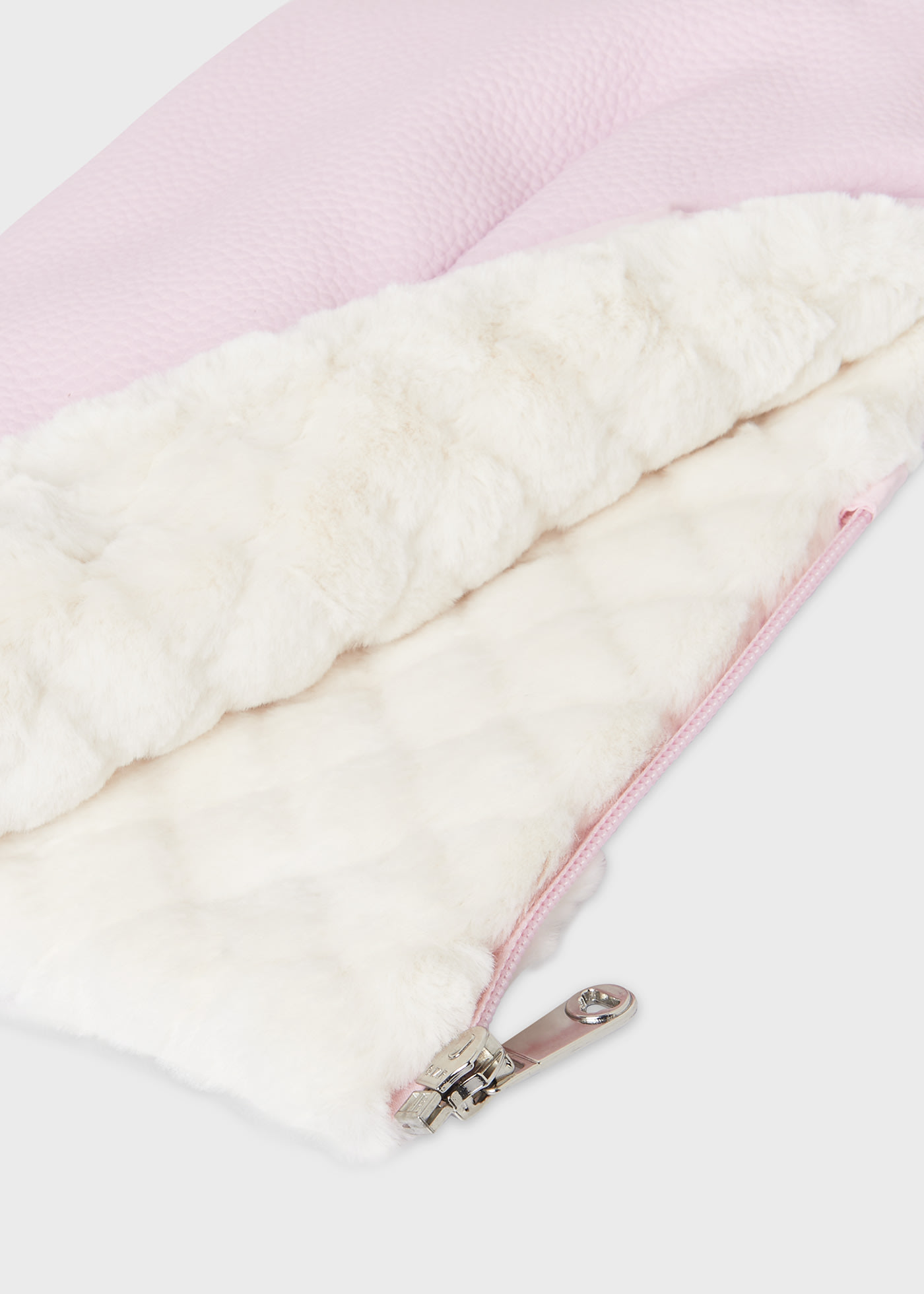 Faux Leather and Fur Stroller Gloves Baby