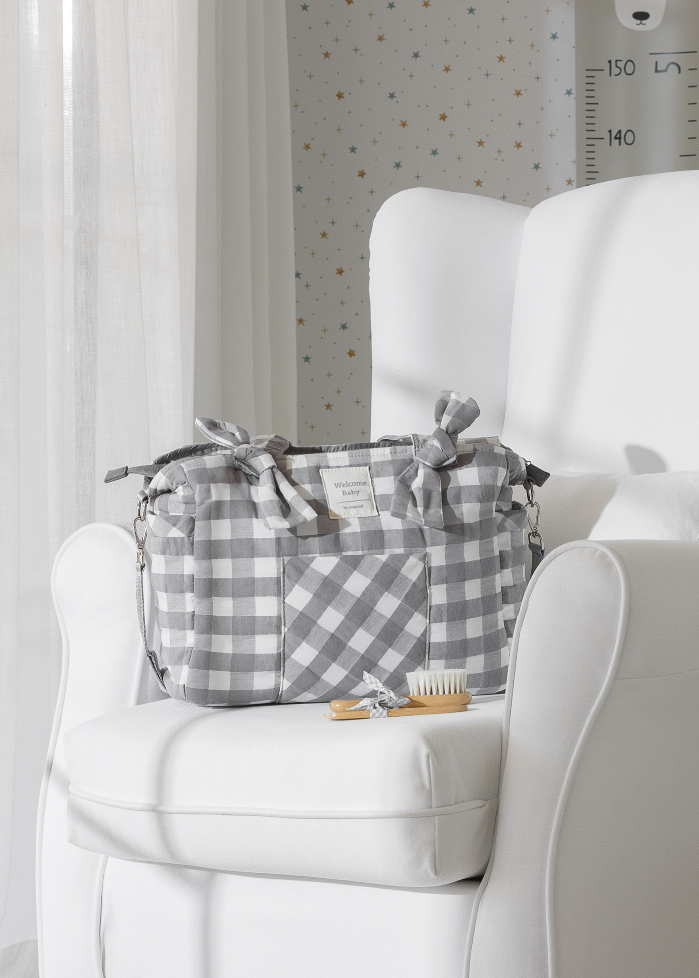 Borsa maternità vichy neonato