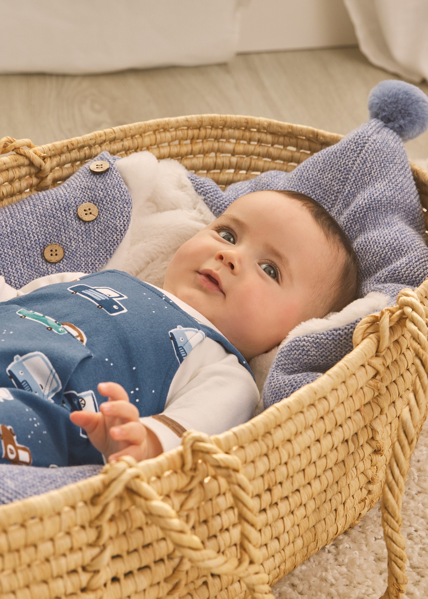 Forra carrinho tricot bebé