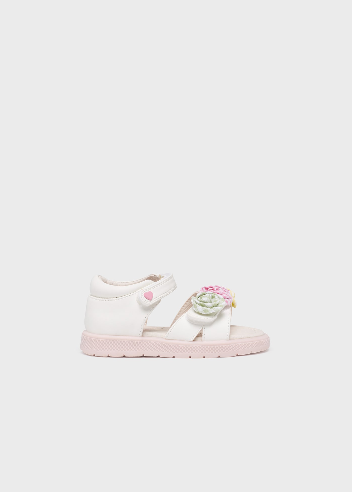 Sandals with floral applique baby