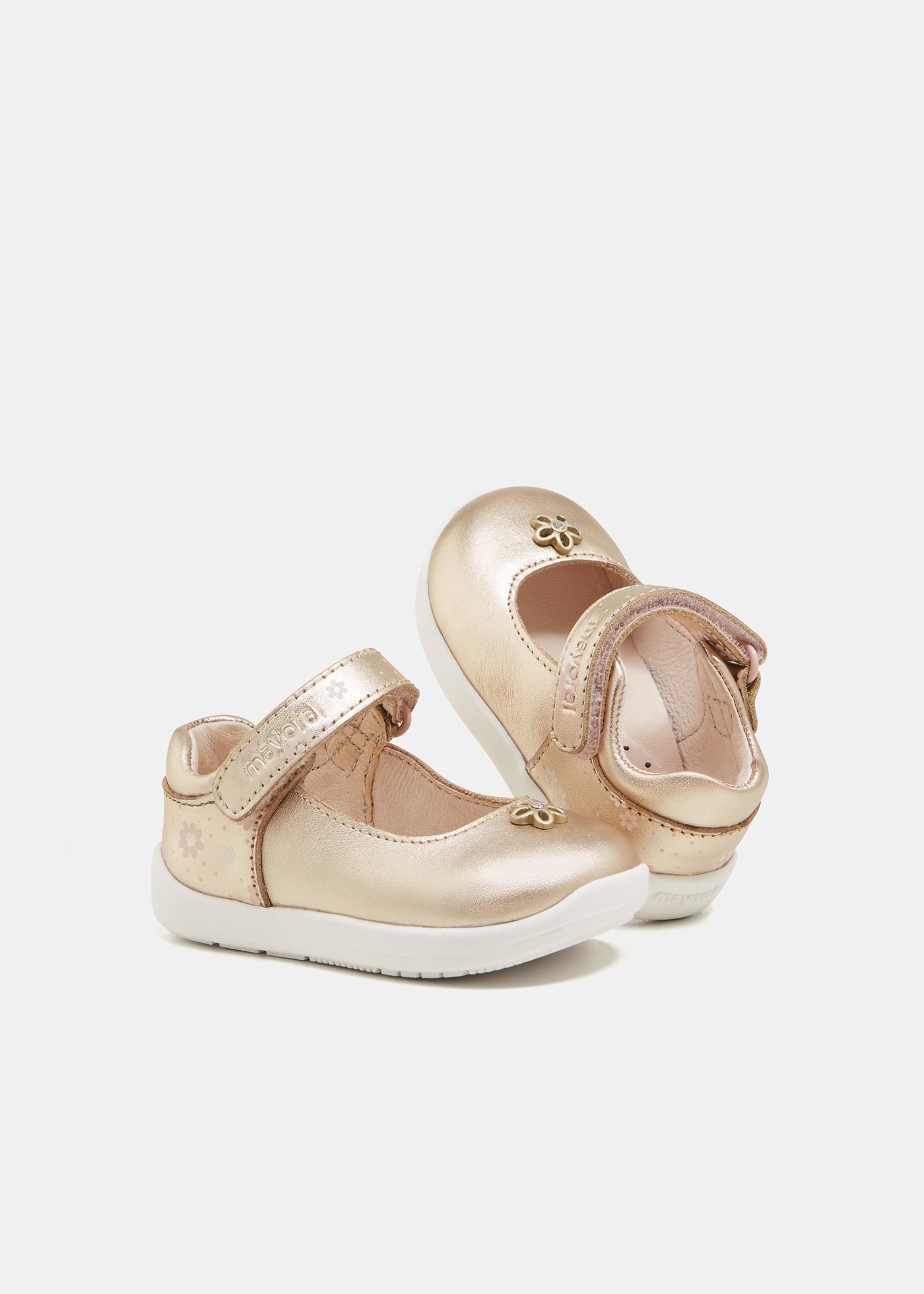 First Steps leather ballet flats baby