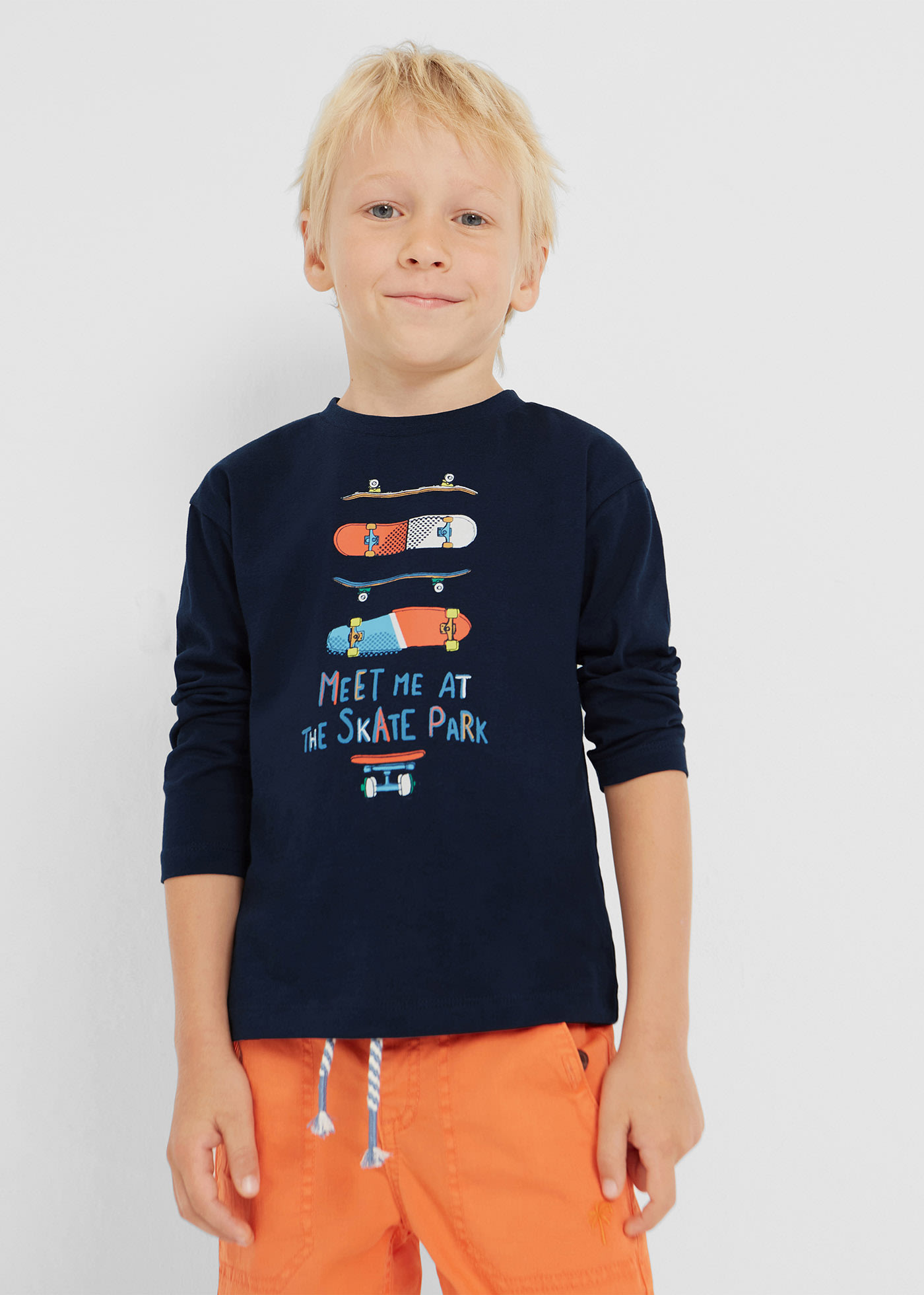 Camiseta de manga larga en algodón sostenible niño | Mayoral ®