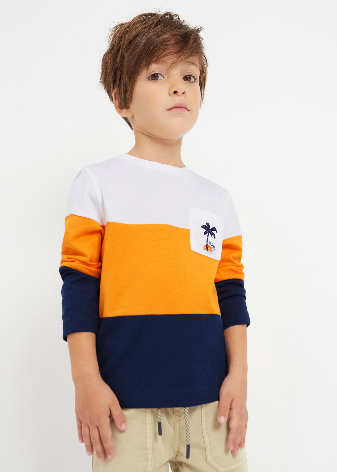 Camiseta de con motivo bordado para niño | Mayoral