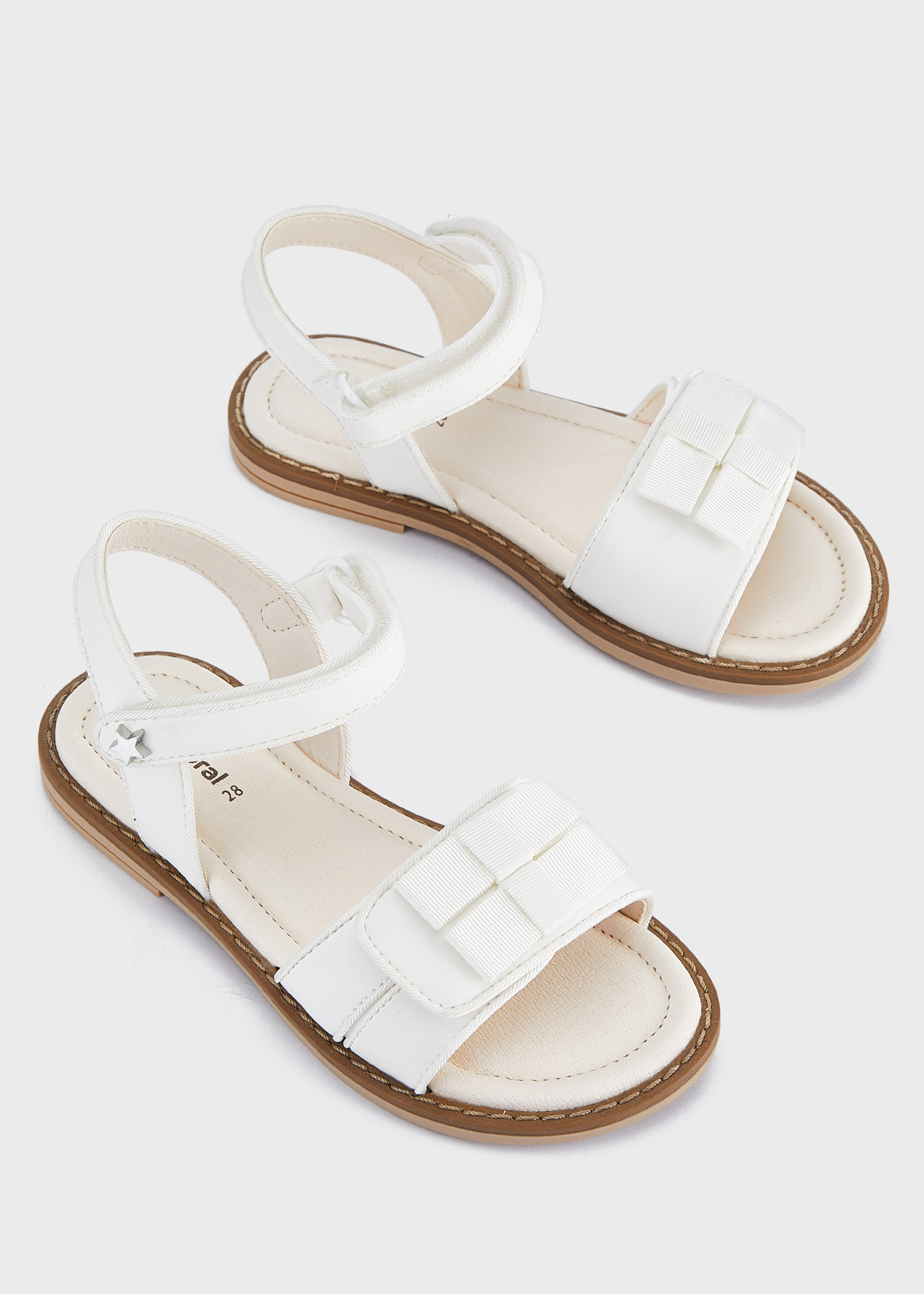 Retro White Kids Sandals - Salt-Water Sandals Shop