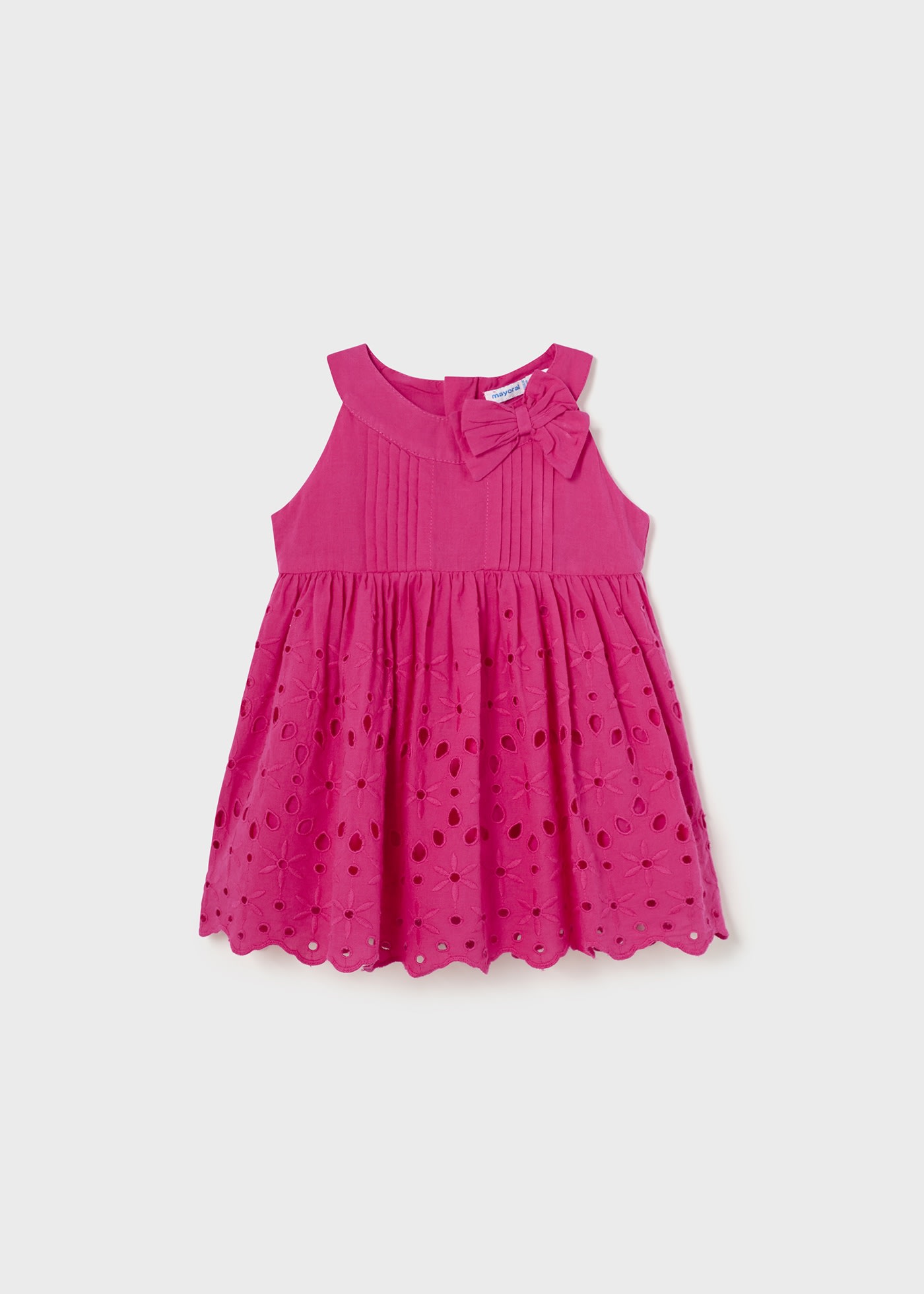 Dress with perforated skirt baby Mayoral