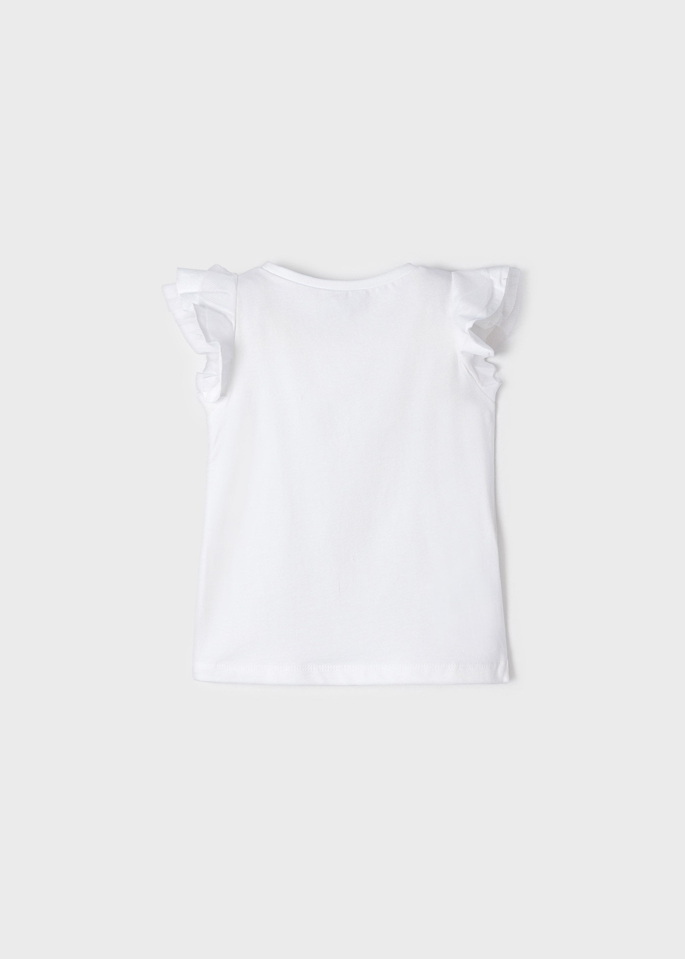 Camiseta manga corta ECOFRIENDS con turbante niña M. 3040 BCO
