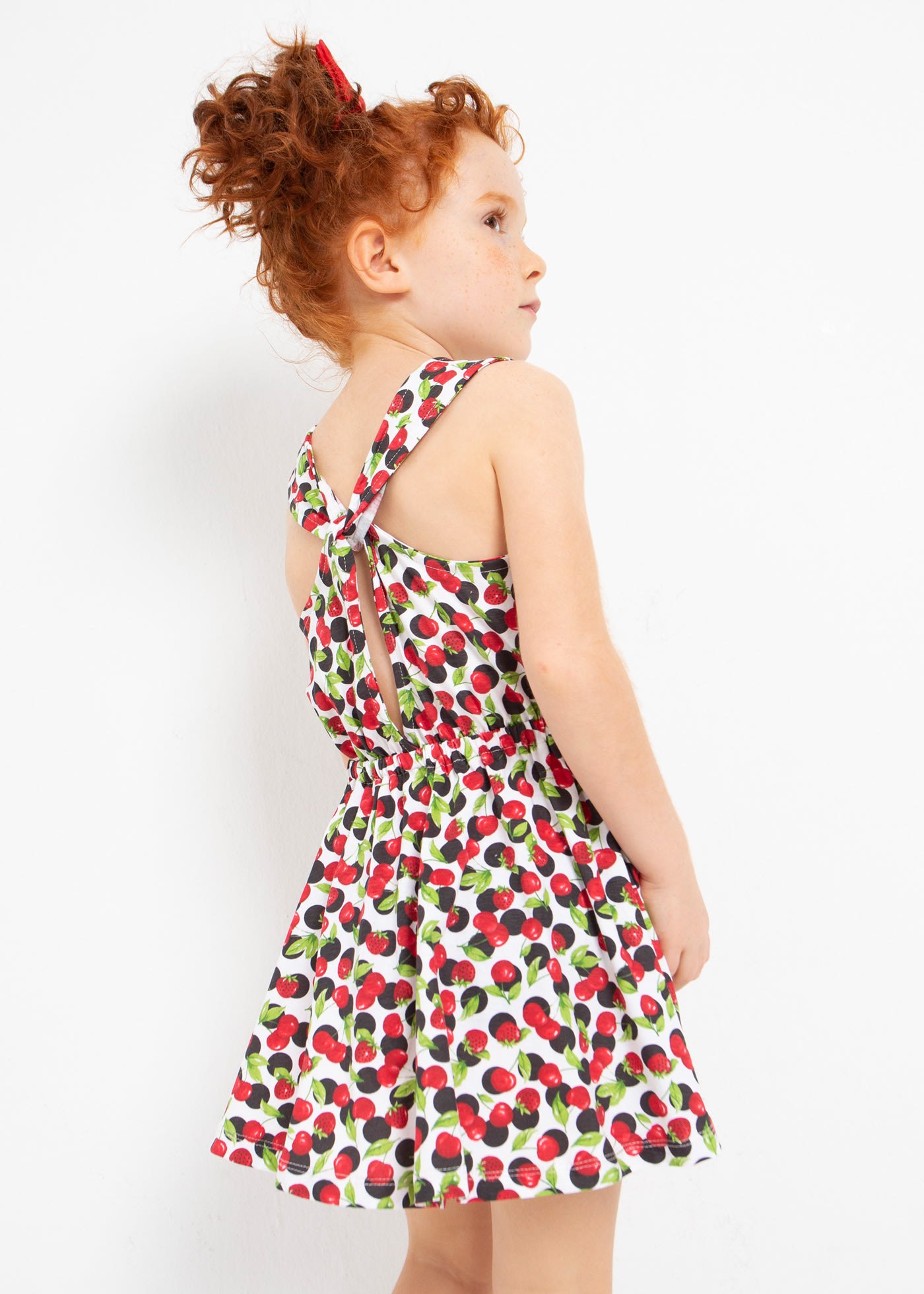  Little Girls Party Dresses Red Strawberry Sleeveless