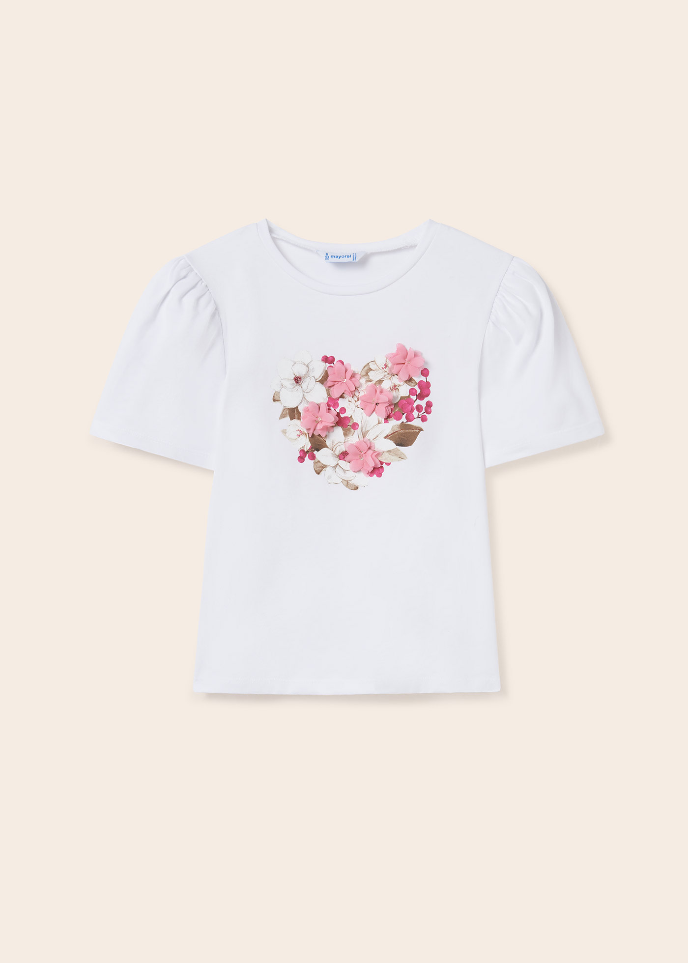 T-shirt de algodão sustentável rapariga