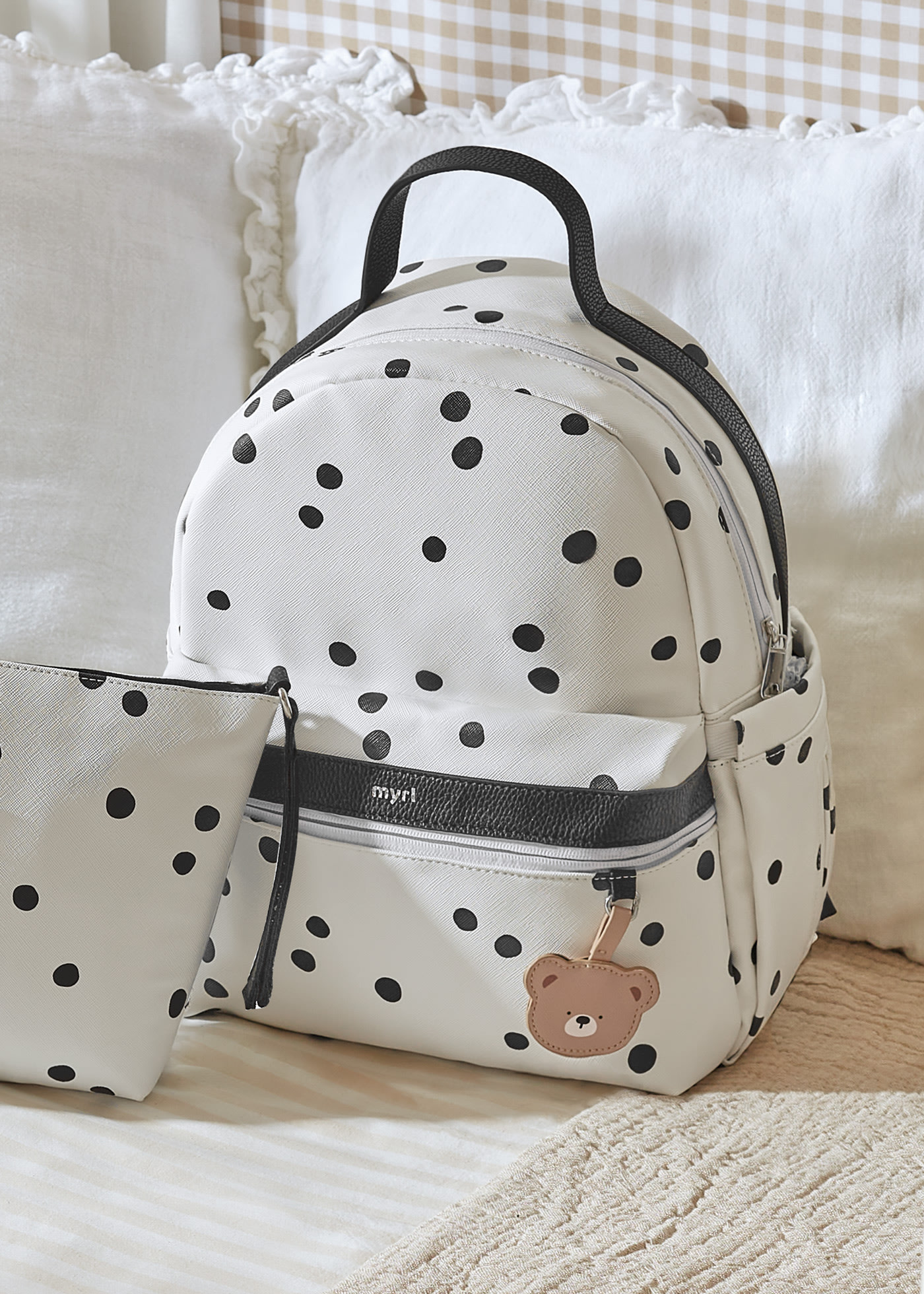 Printed backpack baby