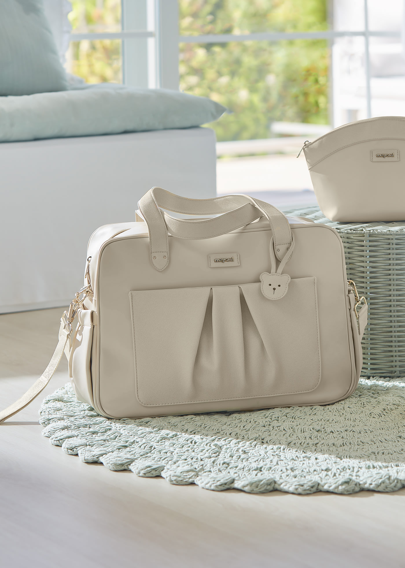 Borsa maternità con pieghe neonato