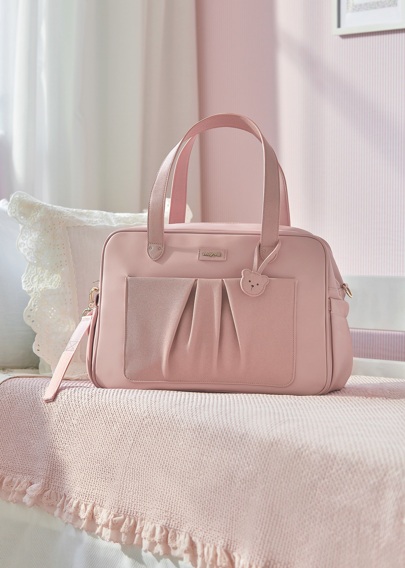 Borsa maternità con pieghe neonato