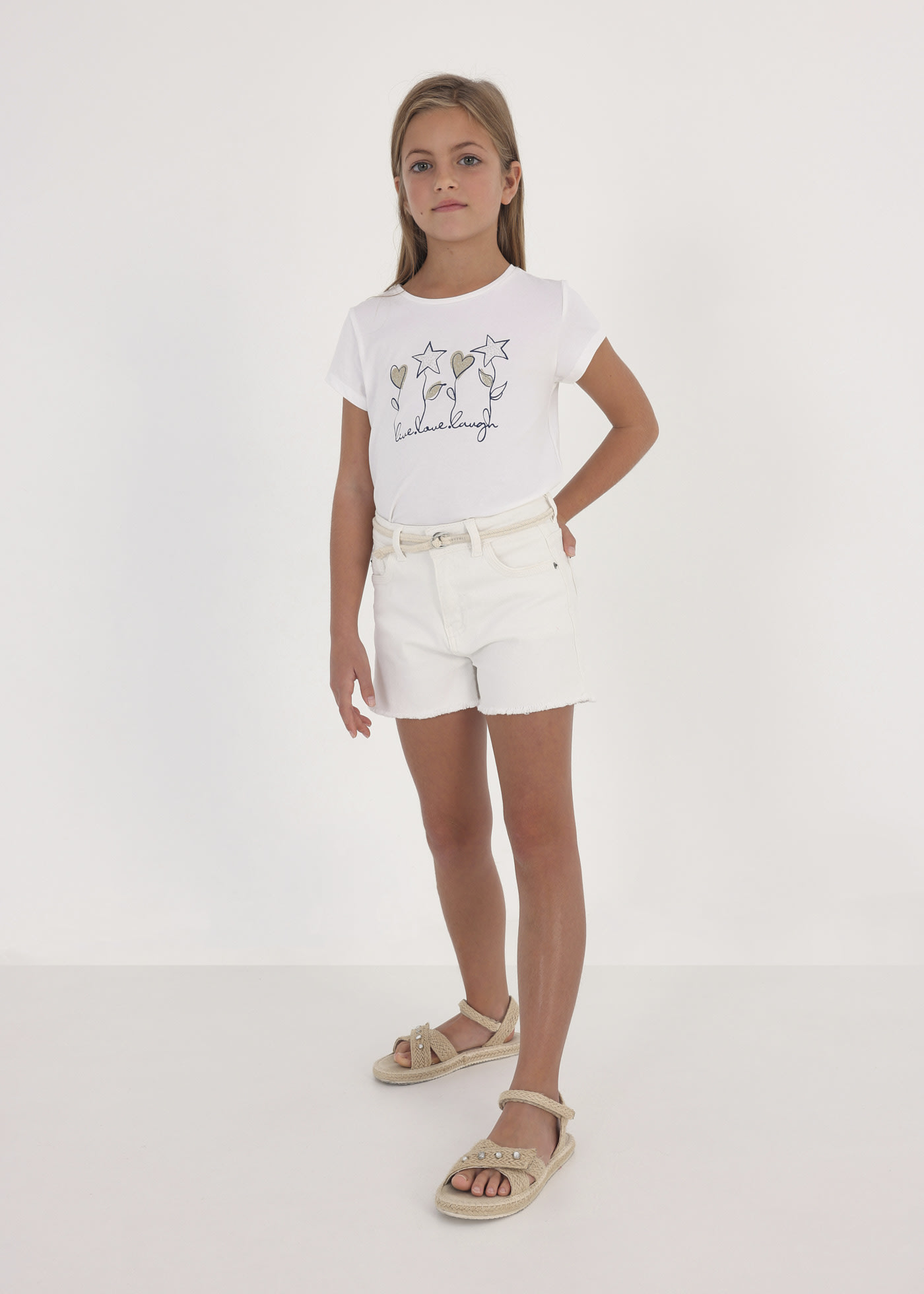 Girls shorts outlet white