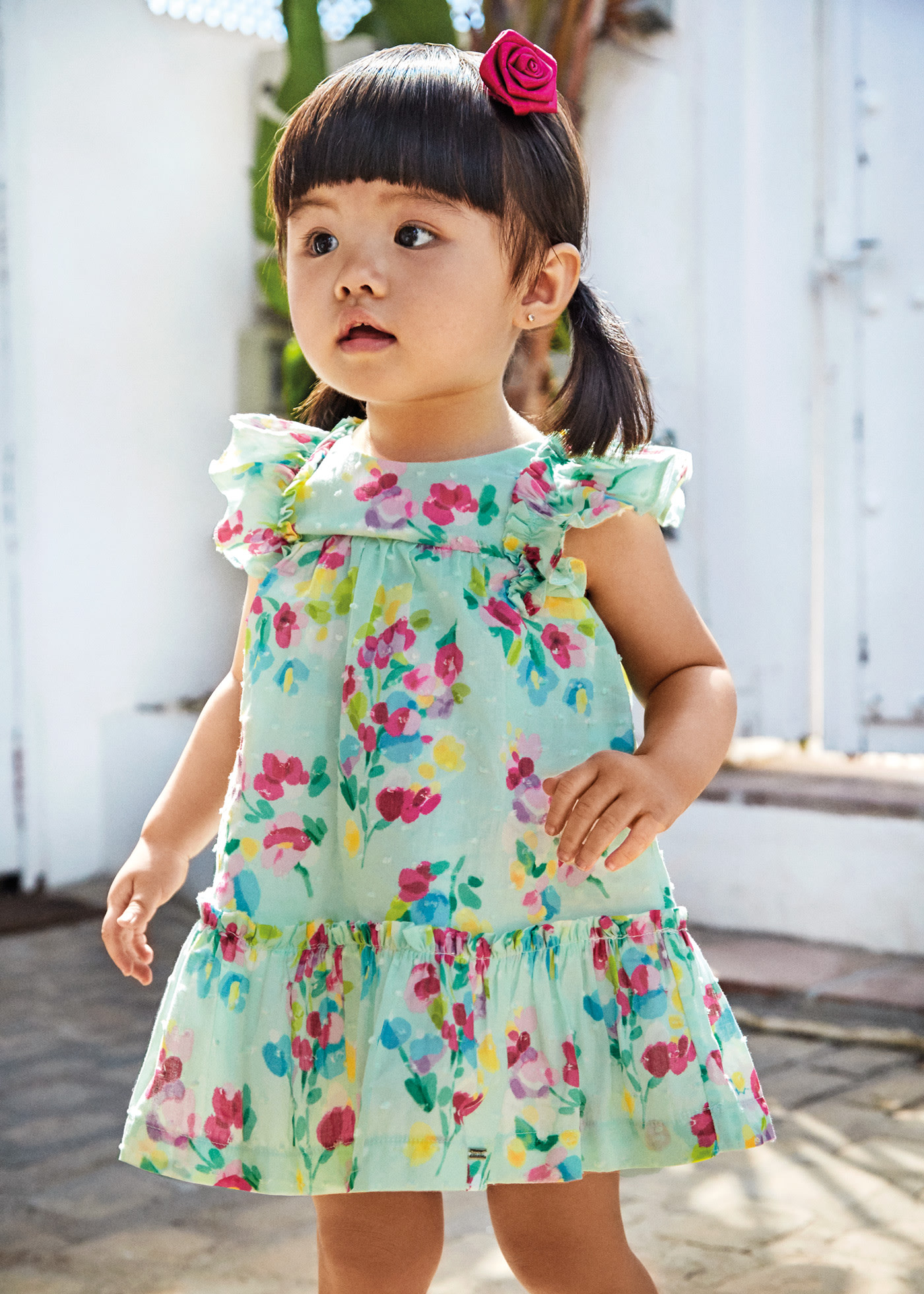 Printed Dress with Embroidered Motifs Baby | Mayoral ®