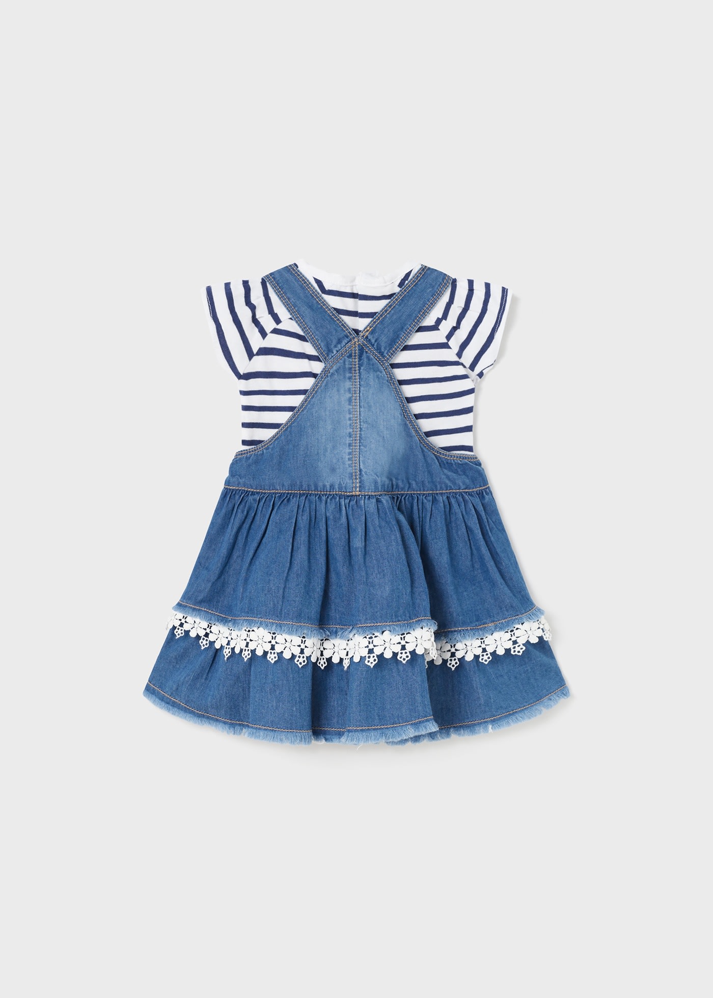 Cute Blue Denim Baby Girl Party wear Dress 4-6 year-daiichi.edu.vn