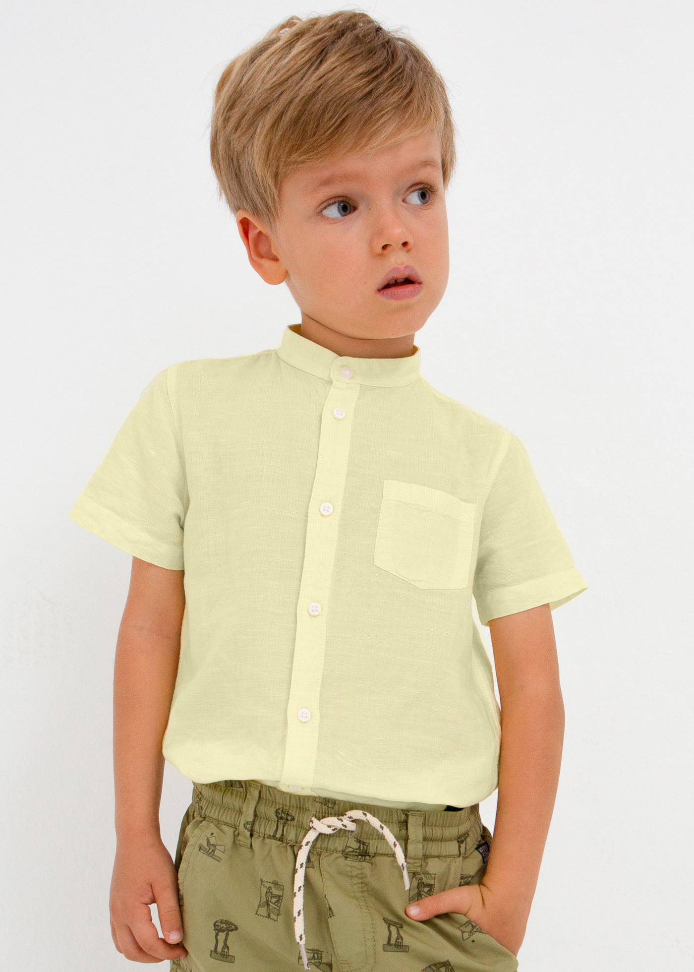 Camisas cuello hotsell mao para niños