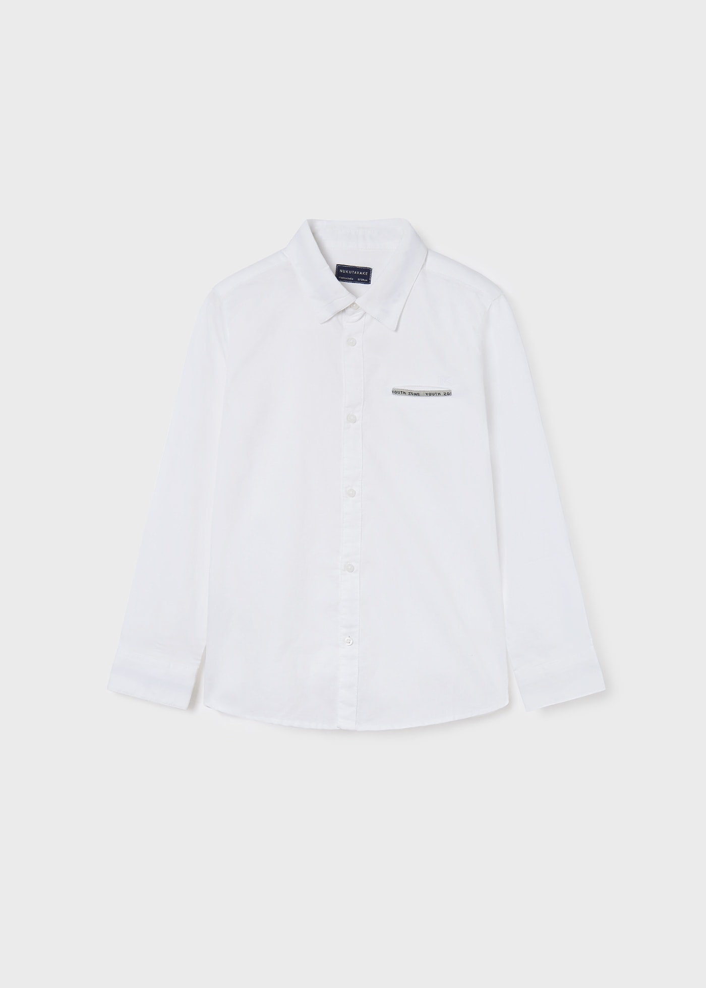 Sustainable Long Sleeve Button Down Shirt - White