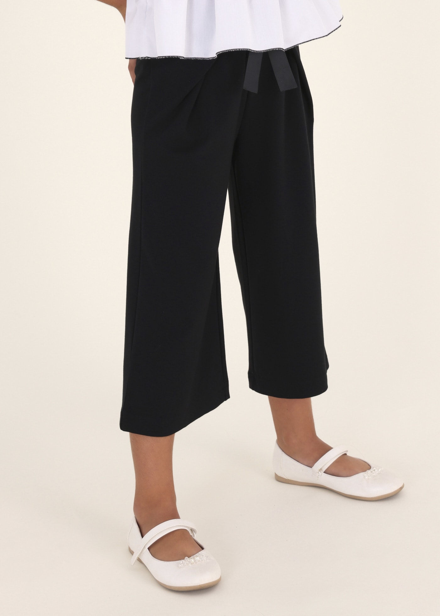 Women039s Fashion High Waist Bow Trousers Pleated Belted Pocket Pants  Harem  eBay