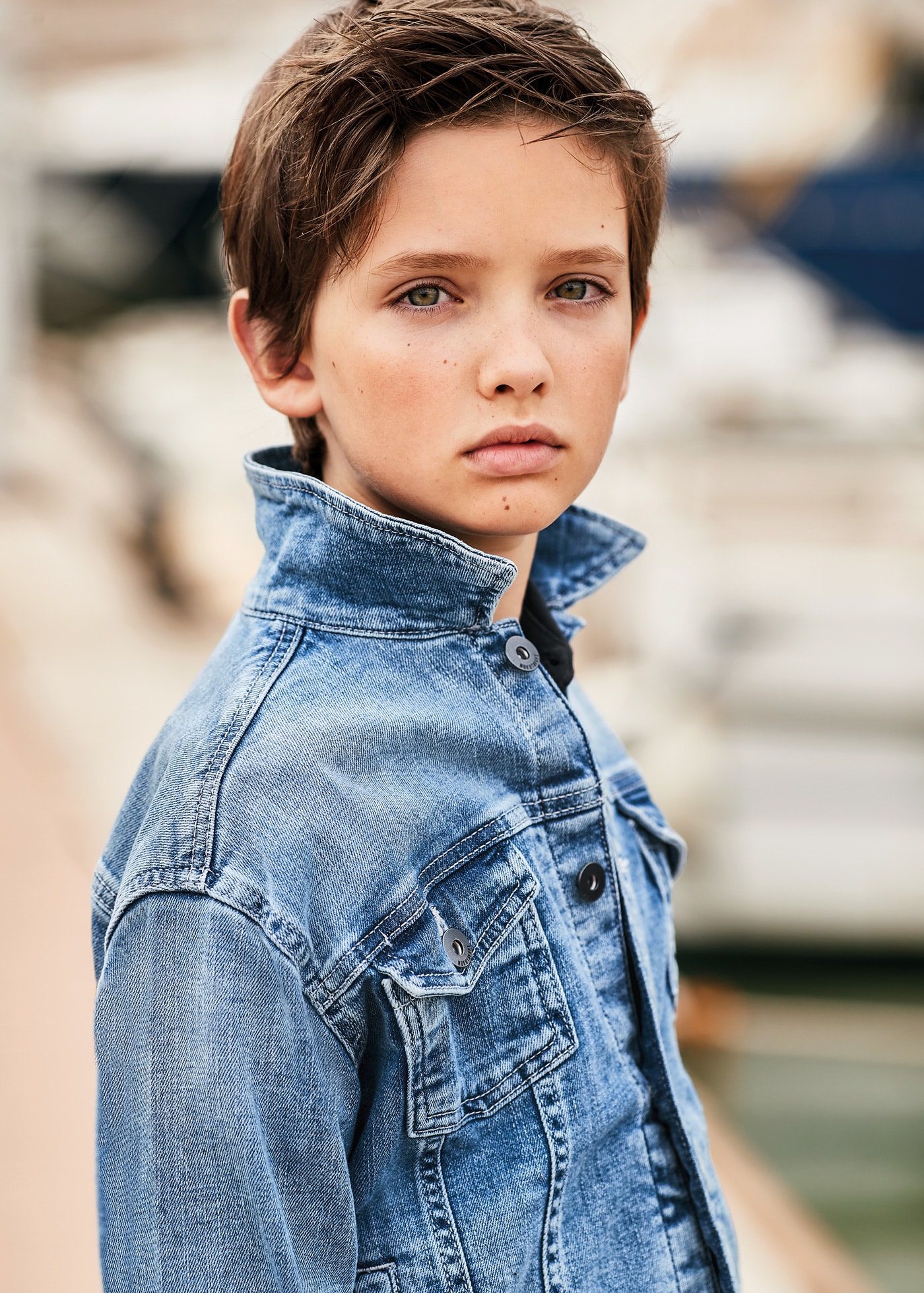 Sustainable cotton denim jacket boy Mayoral