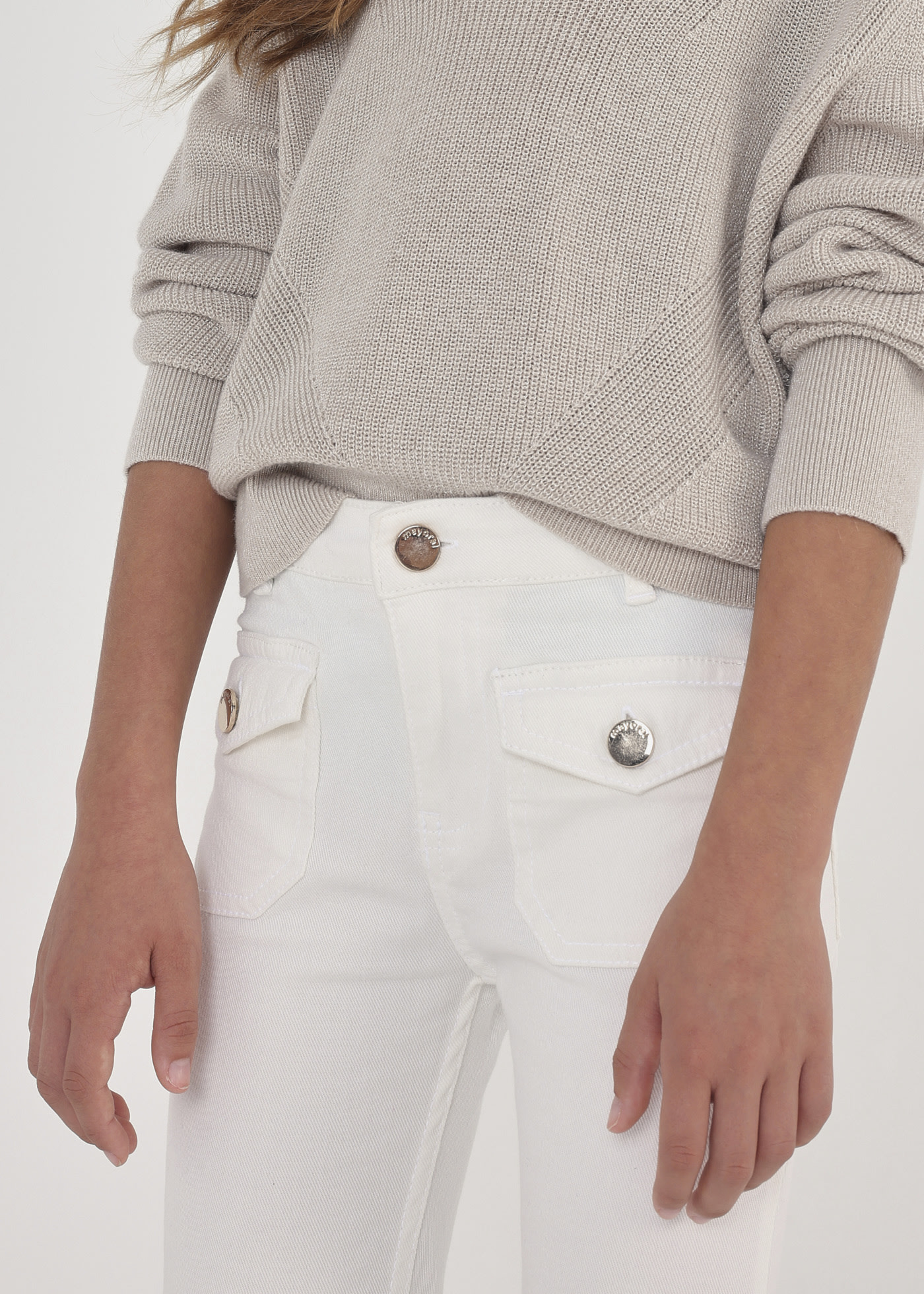 Cropped Hose aus nachhaltiger Baumwolle Teenager Mädchen