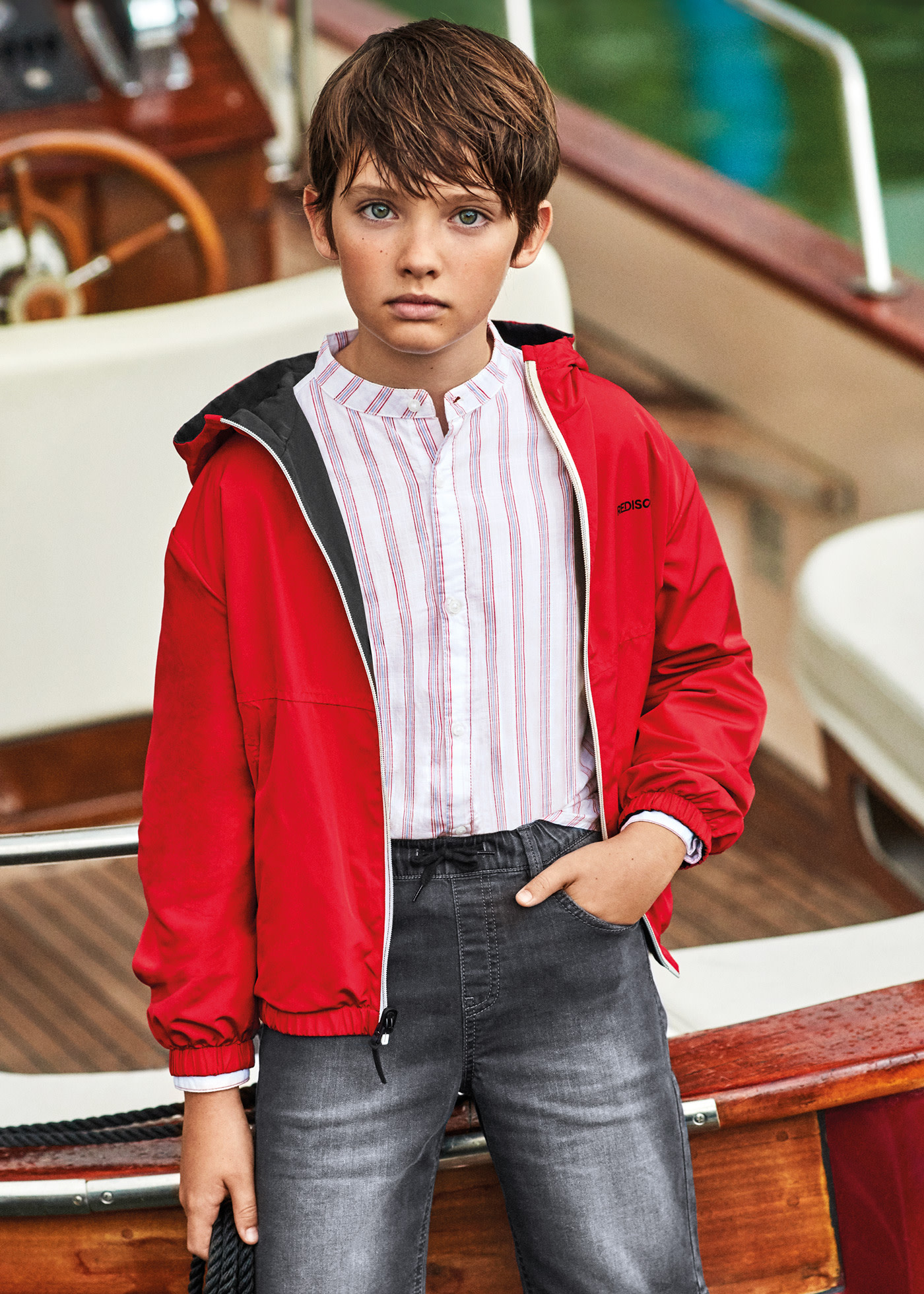 Reversible Hoodie Windbreaker Jacket Boy | Mayoral ®