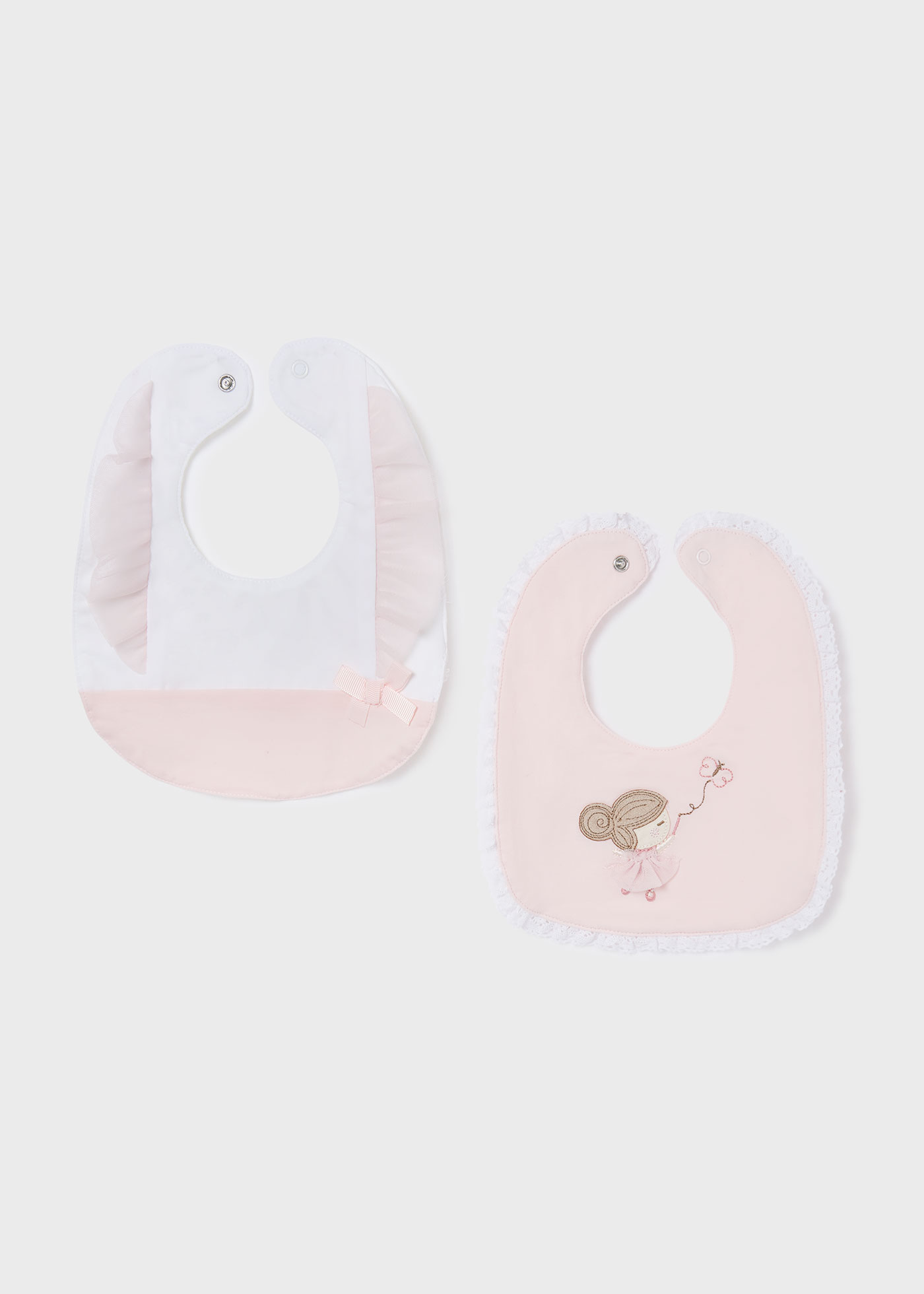 Pack 2 baberos de algodón sostenible para bebé