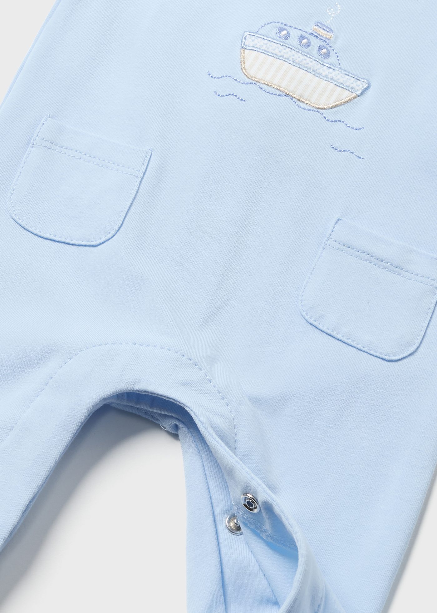 Sustainable cotton print sleepsuit newborn