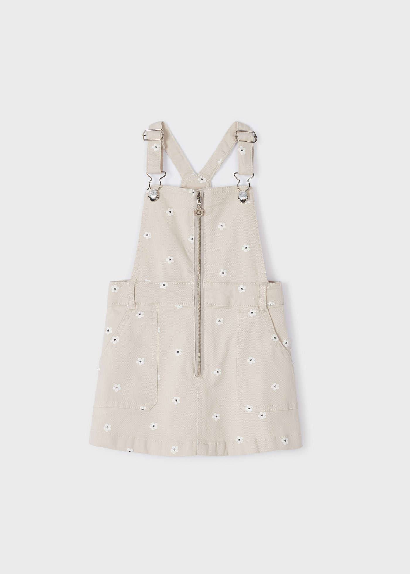 Sustainable cotton skirt dungaree girl