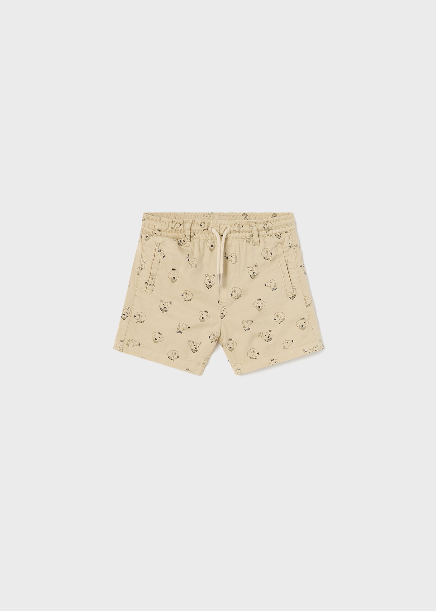 Sustainable cotton shorts with adjustable waistband baby