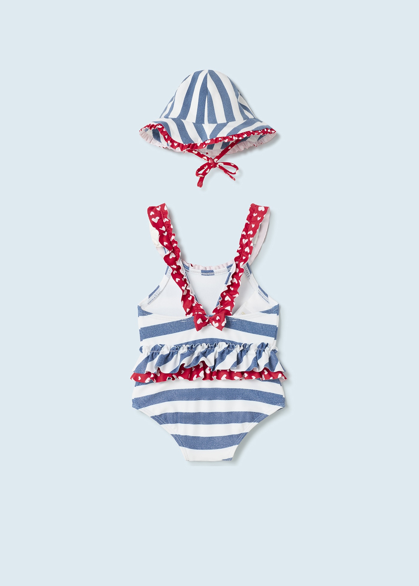 Print swimwear with hat newborn