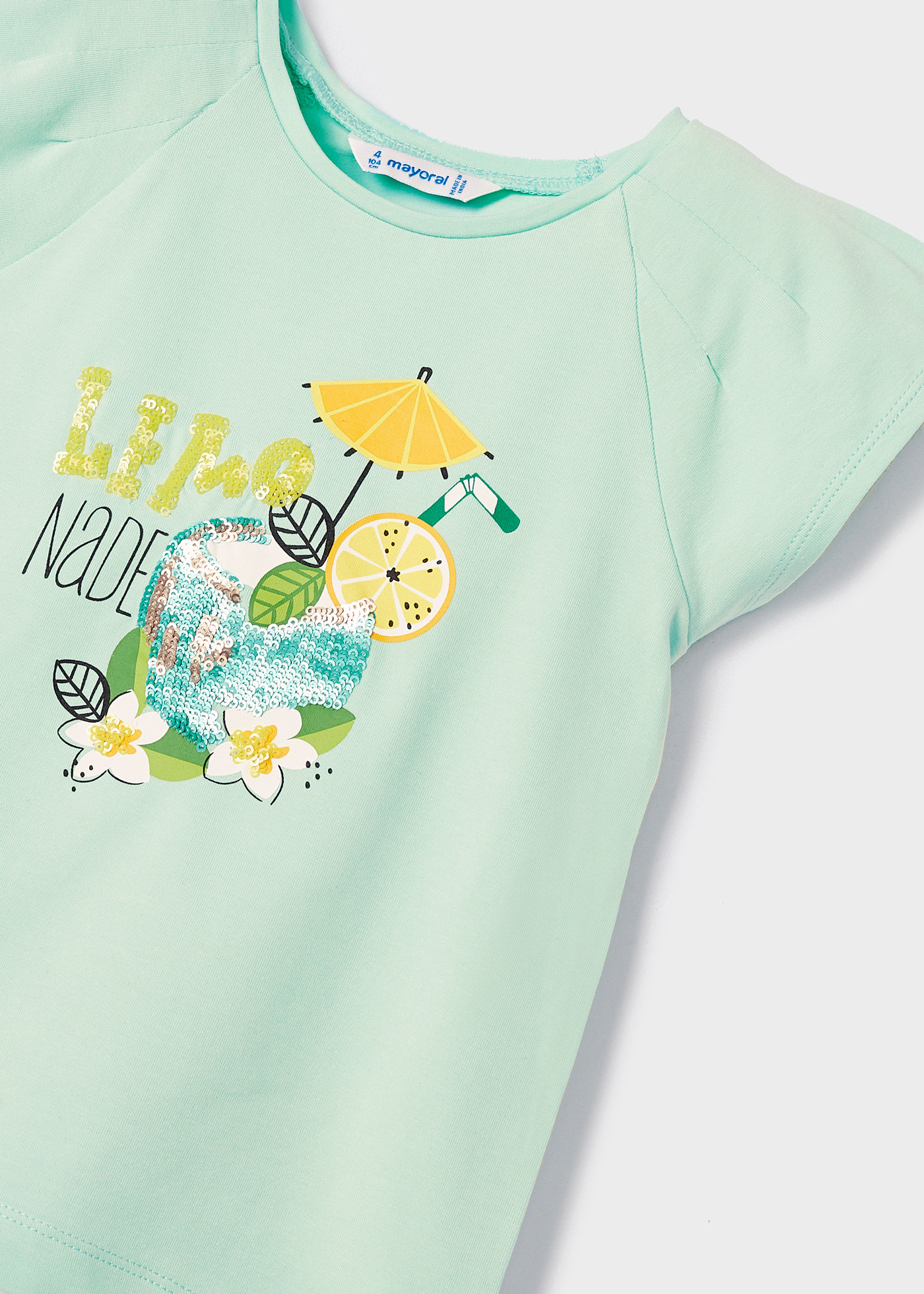 Printed Motif Sustainable Cotton Short Sleeve T-shirt Girl | Mayoral ®