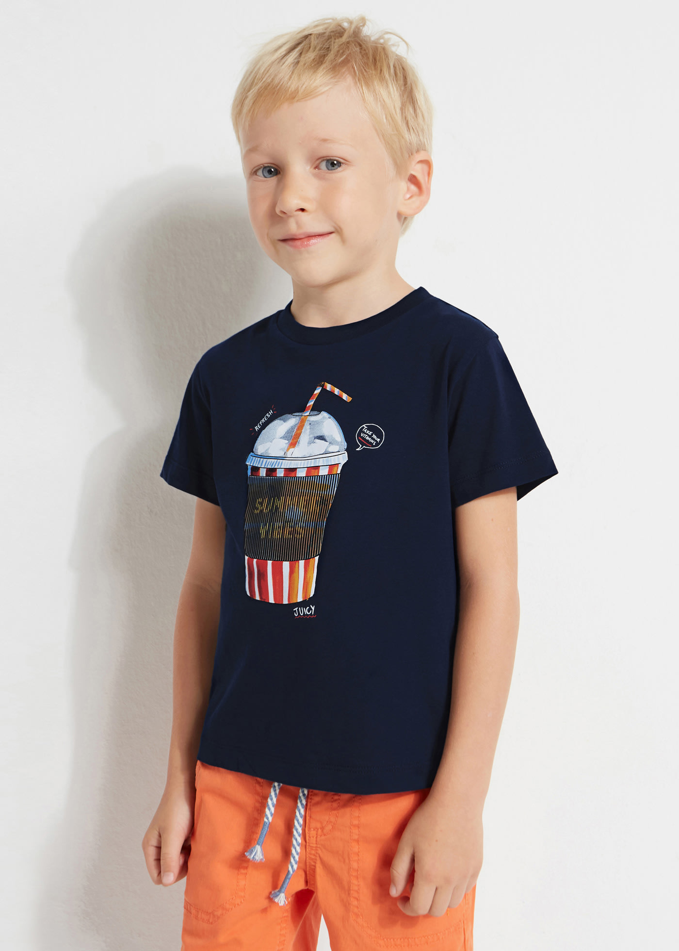 Sustainable cotton print T-shirt boy Mayoral