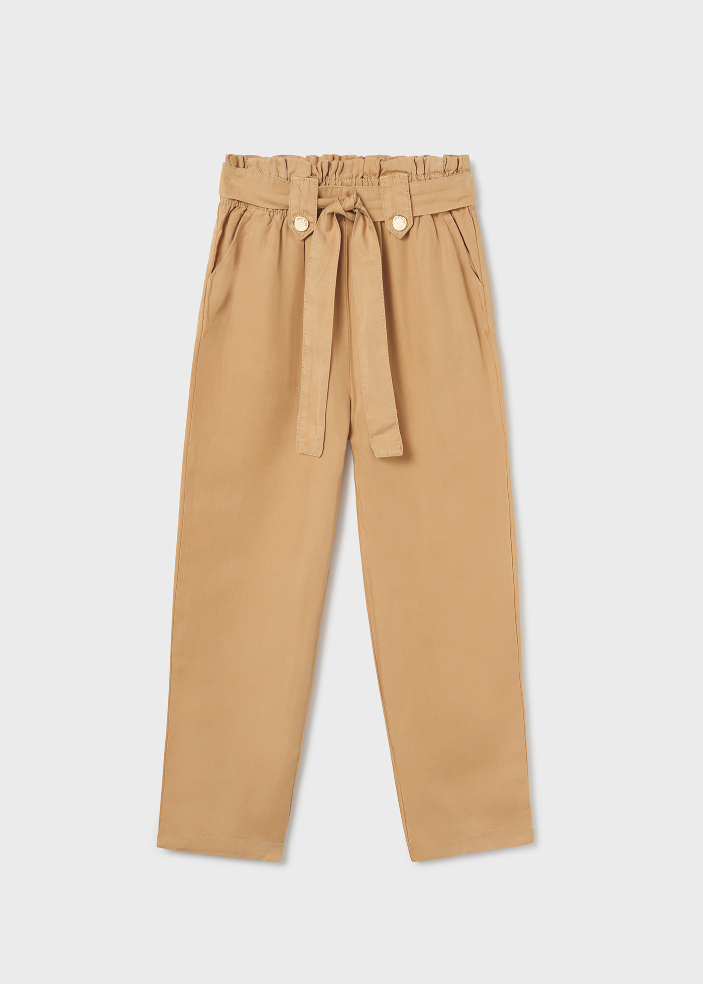 Belted Cropped Pants TENCEL™ Lyocell Girl
