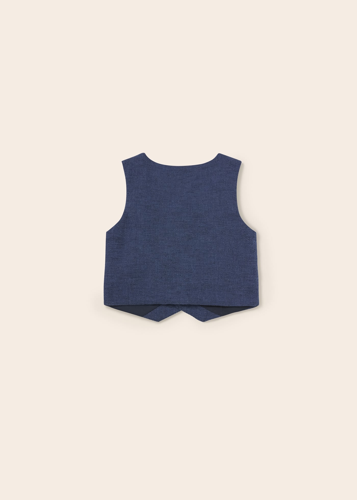 Linen print vest baby