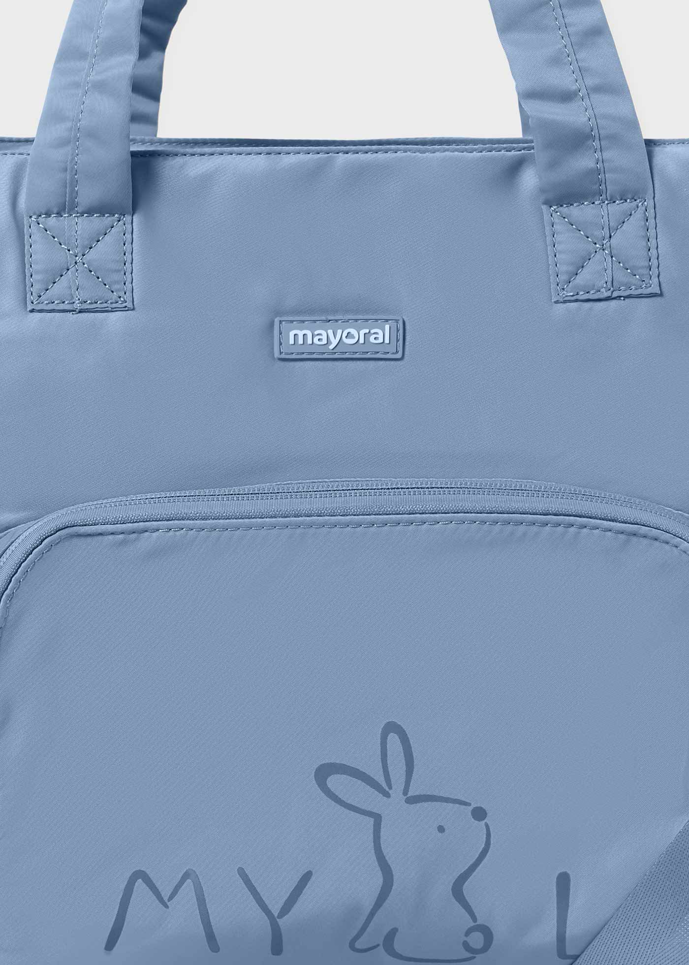 Set borsa con porta ciuccio e fasciatoio baby