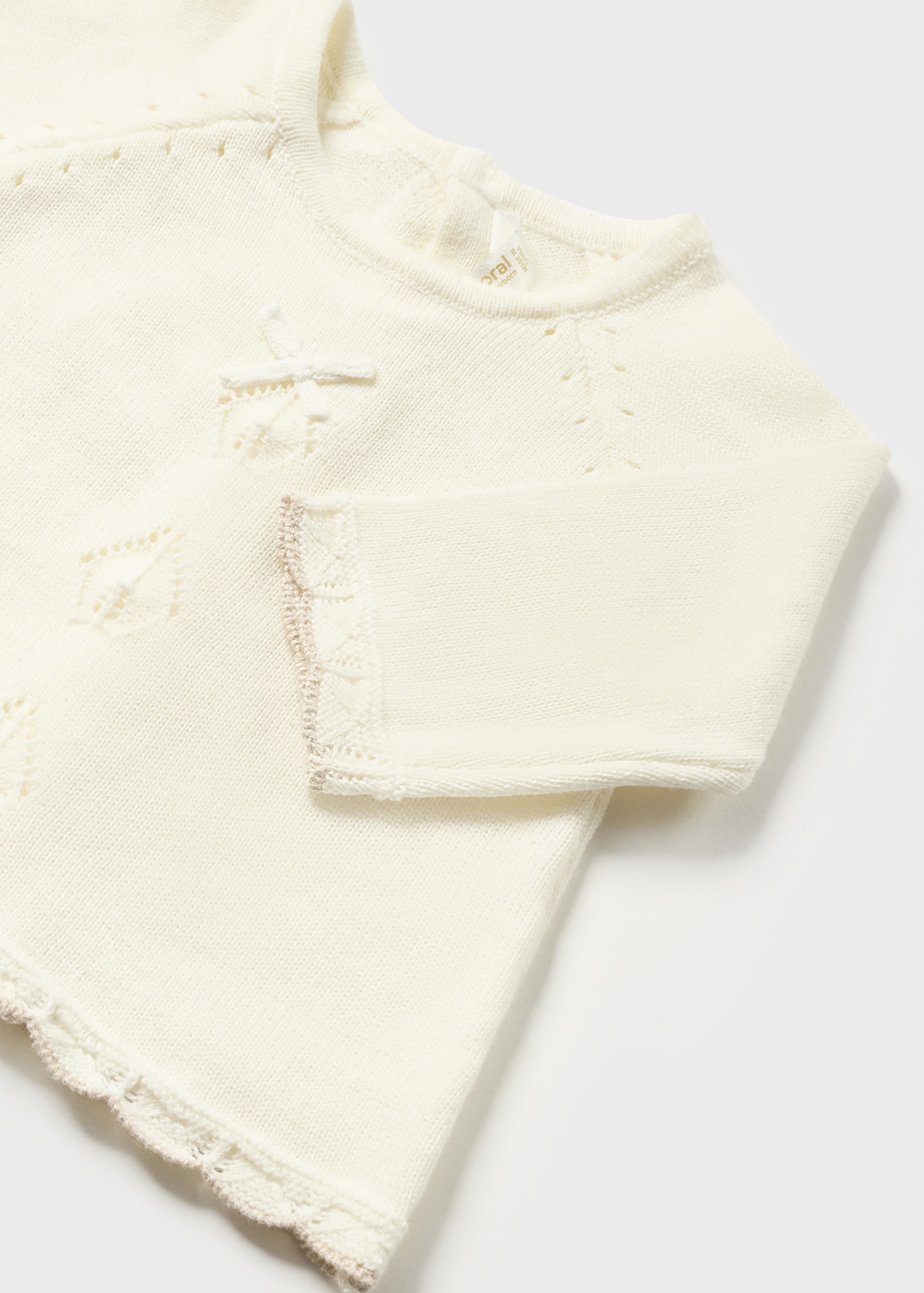Conjunto 2 piezas tricot de algodón sostenible para recién nacido